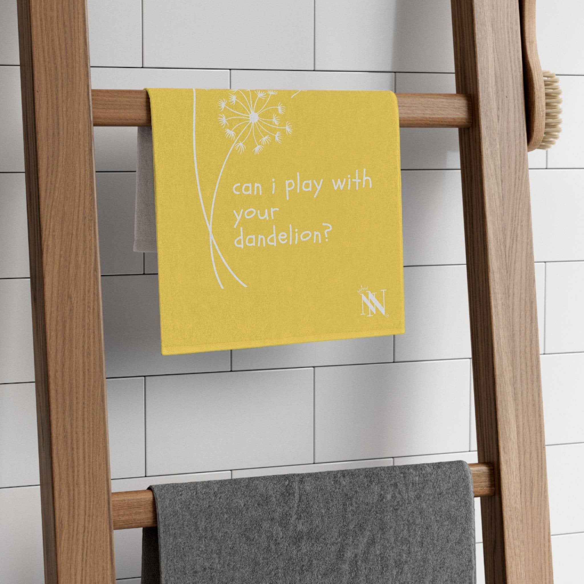 Can I Play With Your Dandelion? | Mix & Match Soft Fun-Flirty Lovers’ Towels