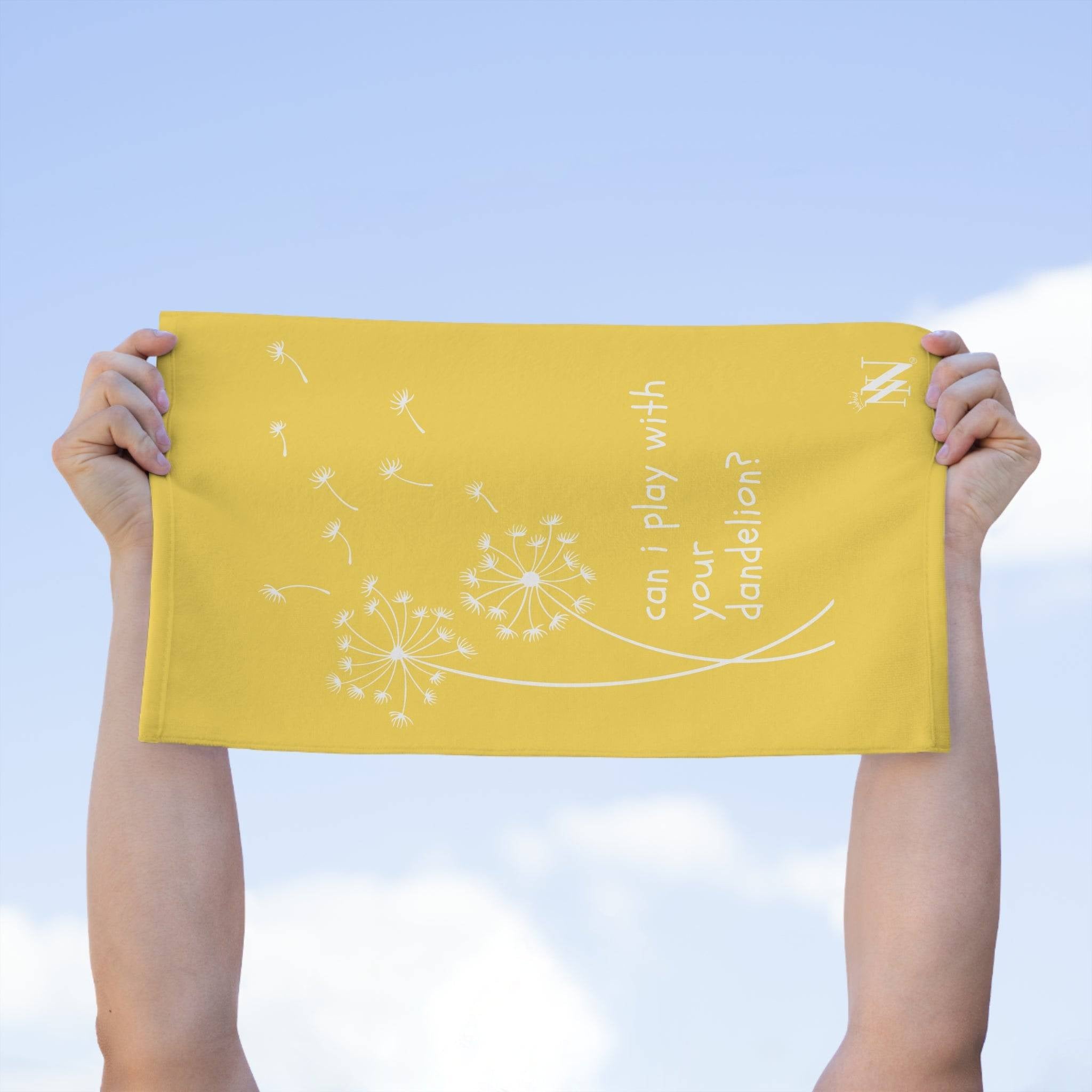 Can I Play With Your Dandelion? | Mix & Match Soft Fun-Flirty Lovers’ Towels