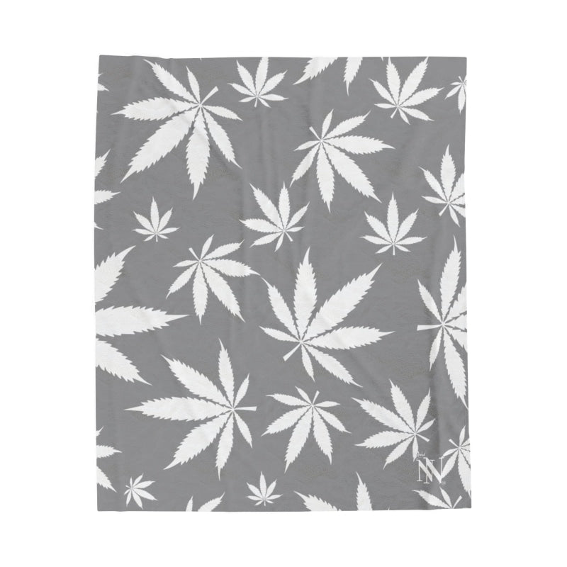 Cannabis Love Grey | Mix & Match Soft Fun-Flirty Lovers’ Blankets