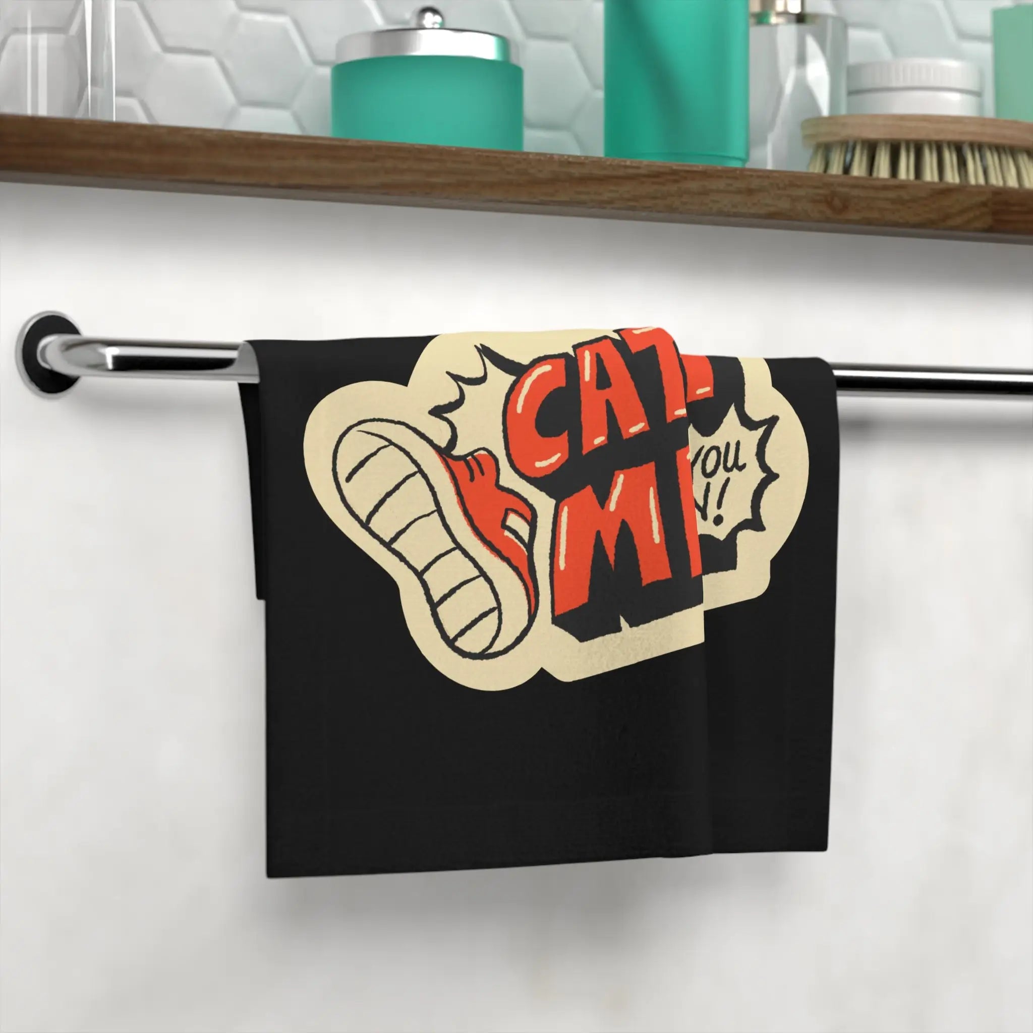 Catch Me If You Can Sticker Print | Mix & Match Lils’ Fun-Flirty Lovers’ Towels
