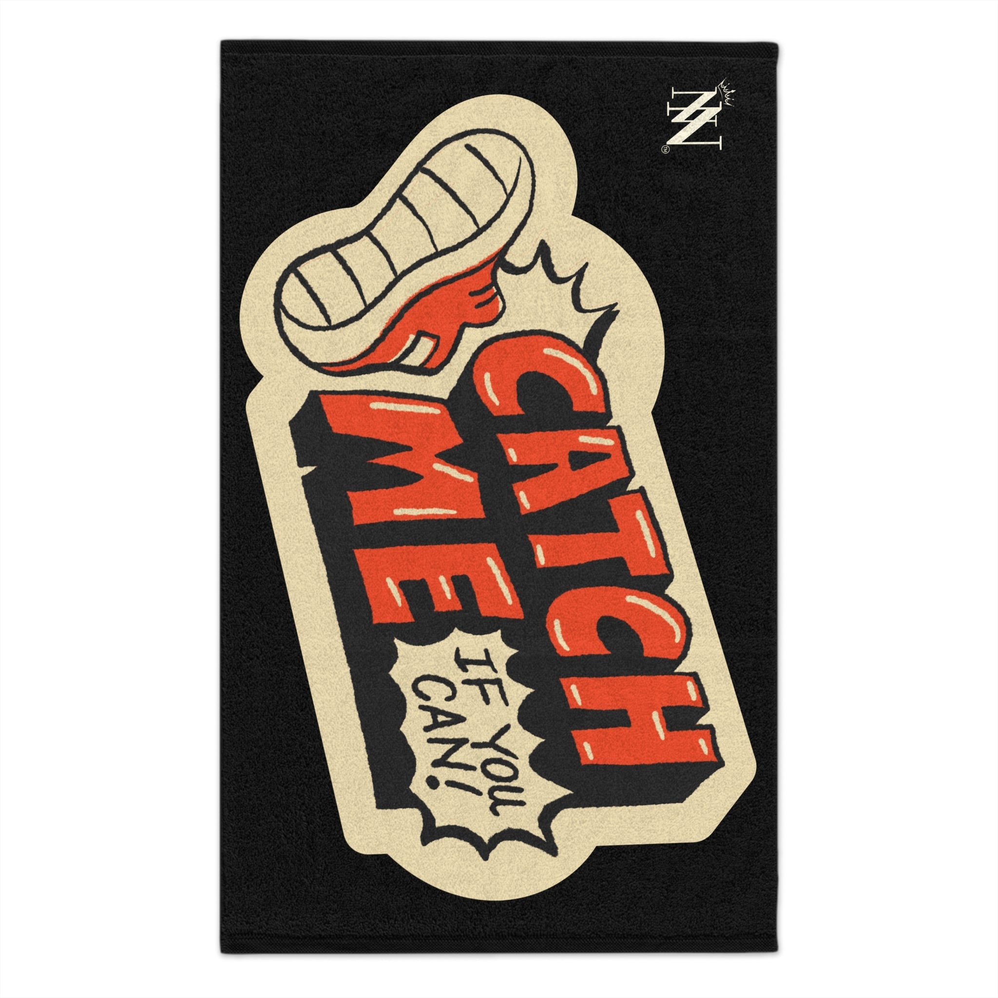 Catch Me If You Can Sticker Print | Mix & Match Soft Fun-Flirty Lovers’ Towels