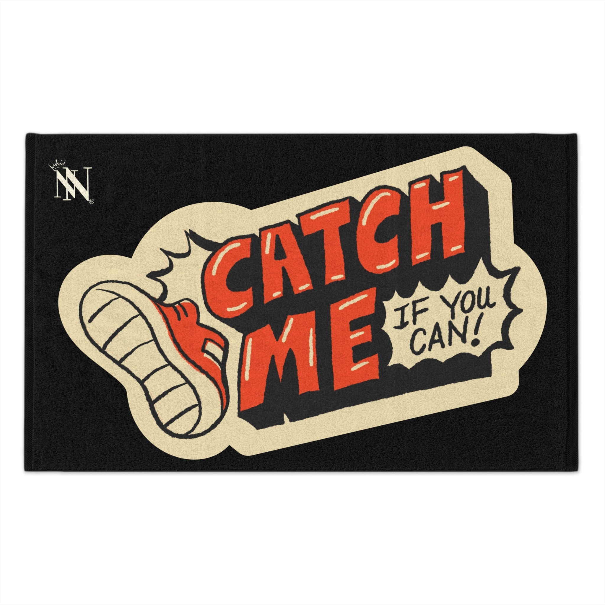 Catch Me If You Can Sticker Print | Mix & Match Soft Fun-Flirty Lovers’ Towels
