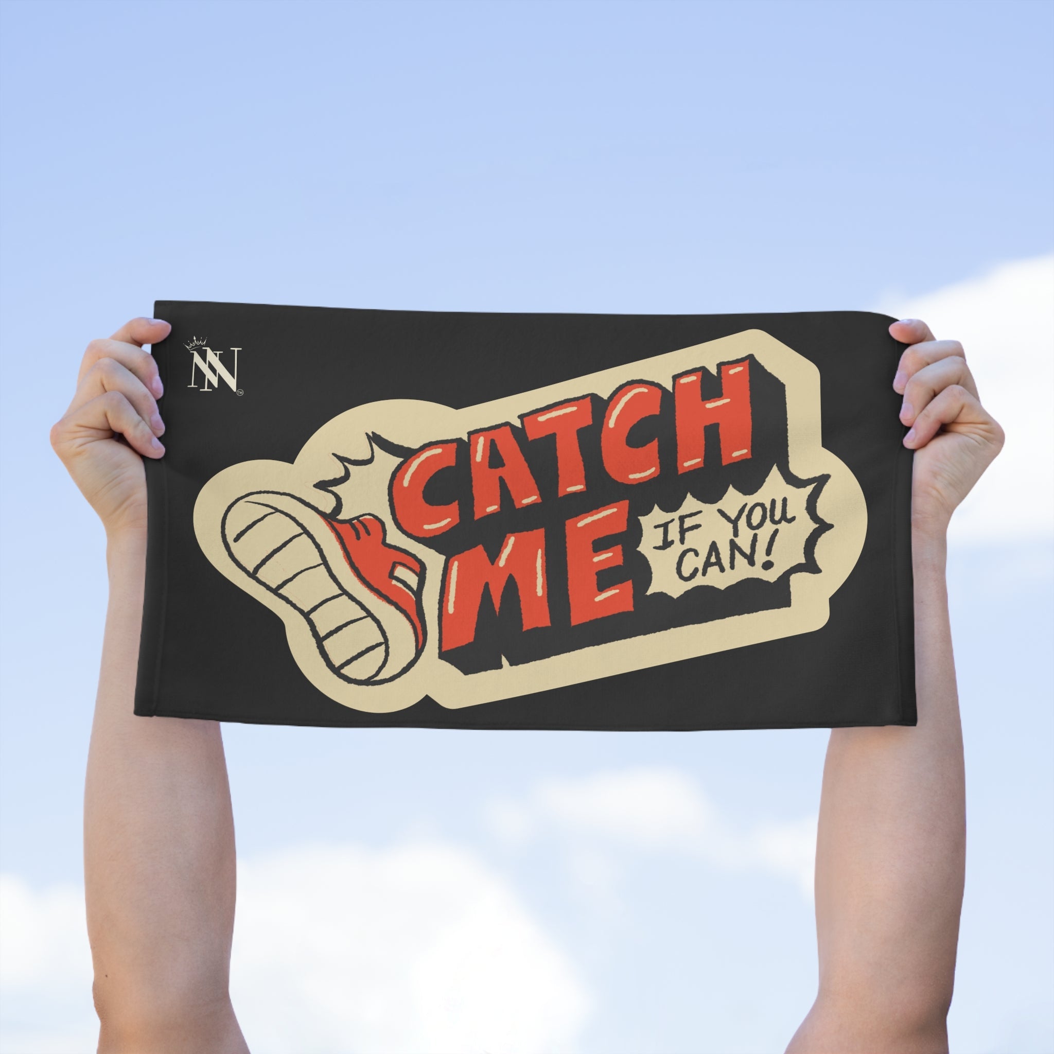 Catch Me If You Can Sticker Print | Mix & Match Soft Fun-Flirty Lovers’ Towels