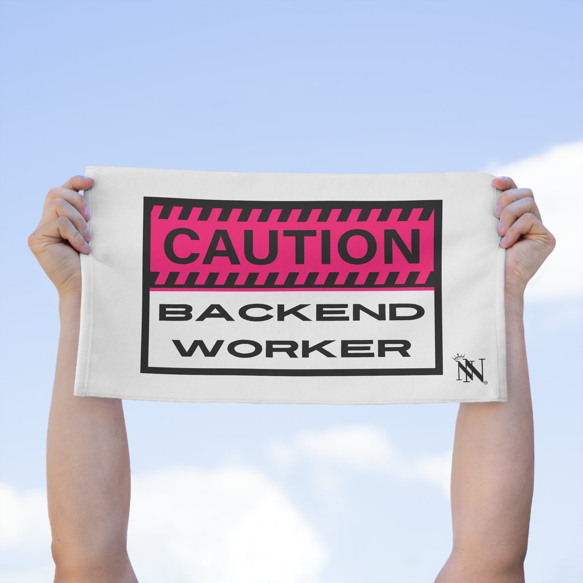 Caution: Backend Worker | Mix & Match Soft Fun-Flirty Lovers’ Towels