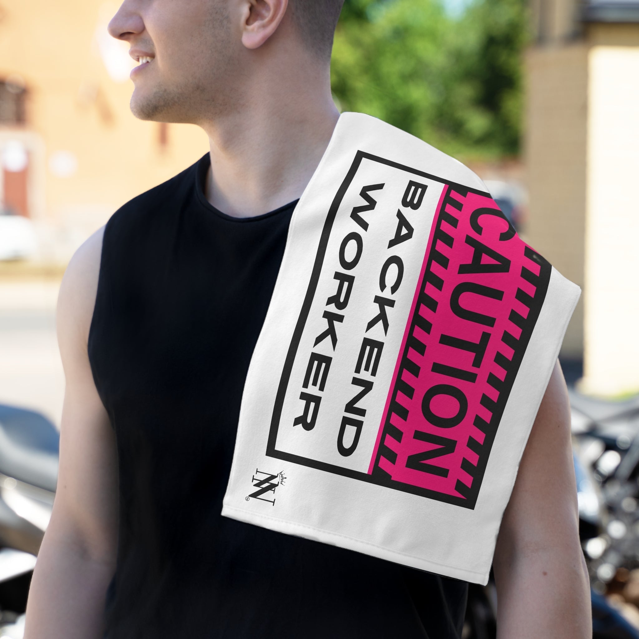 Caution: Backend Worker | Mix & Match Soft Fun-Flirty Lovers’ Towels