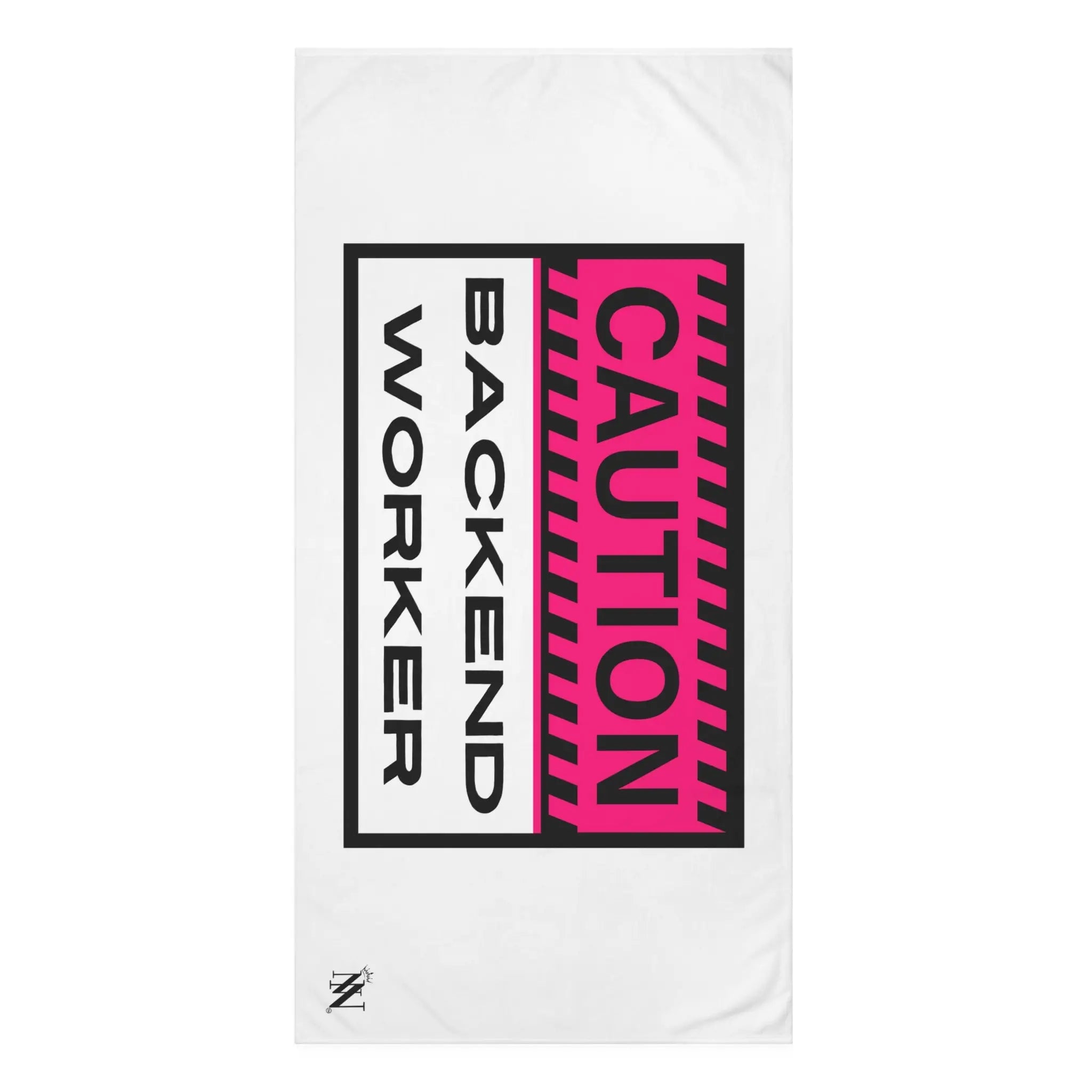 Caution: Backend Worker | Mix & Match XL Fun-Flirty Lovers’ Towels