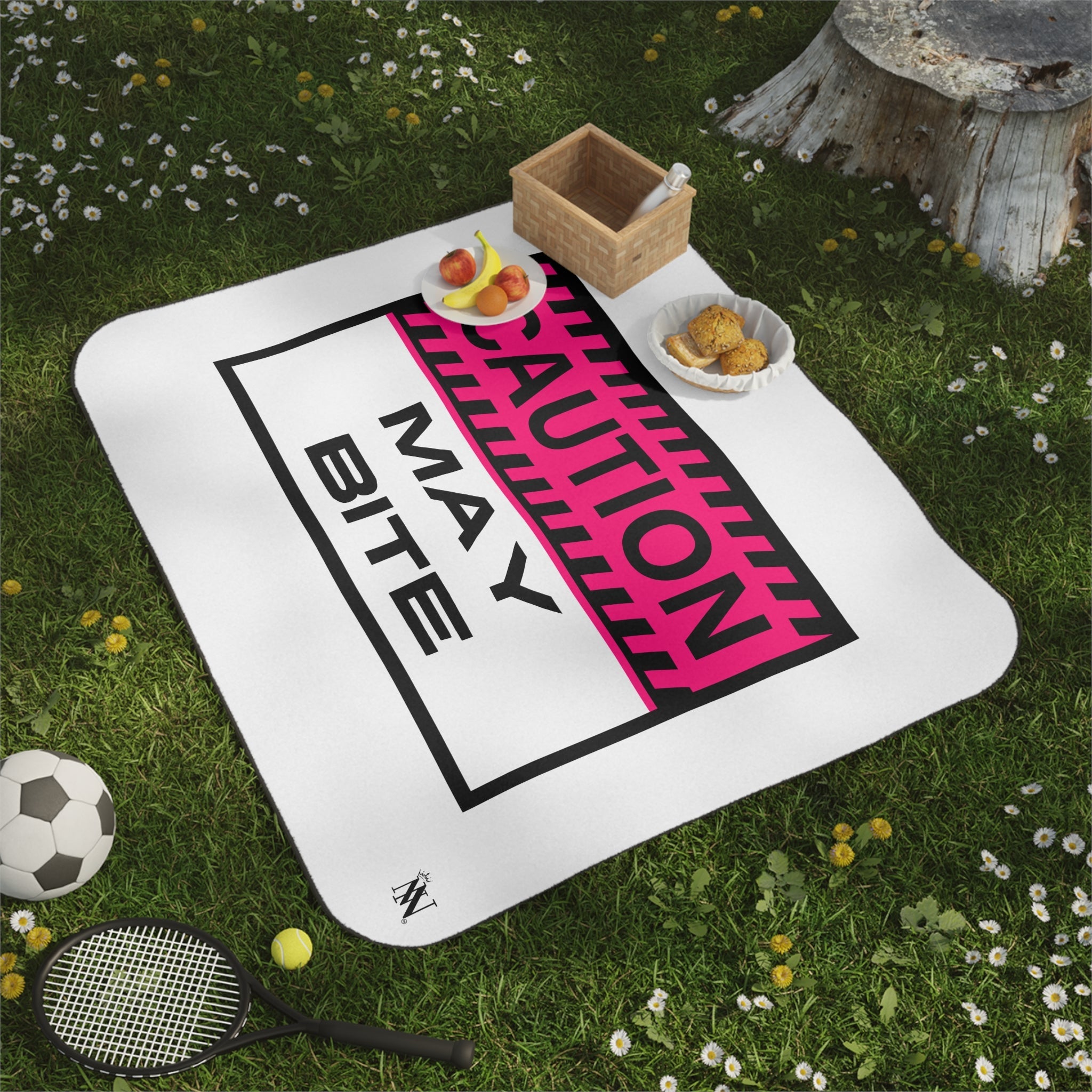 Caution: May Bite | Mix Match Fun-Flirty Lovers’ Water-Resistant Blankets