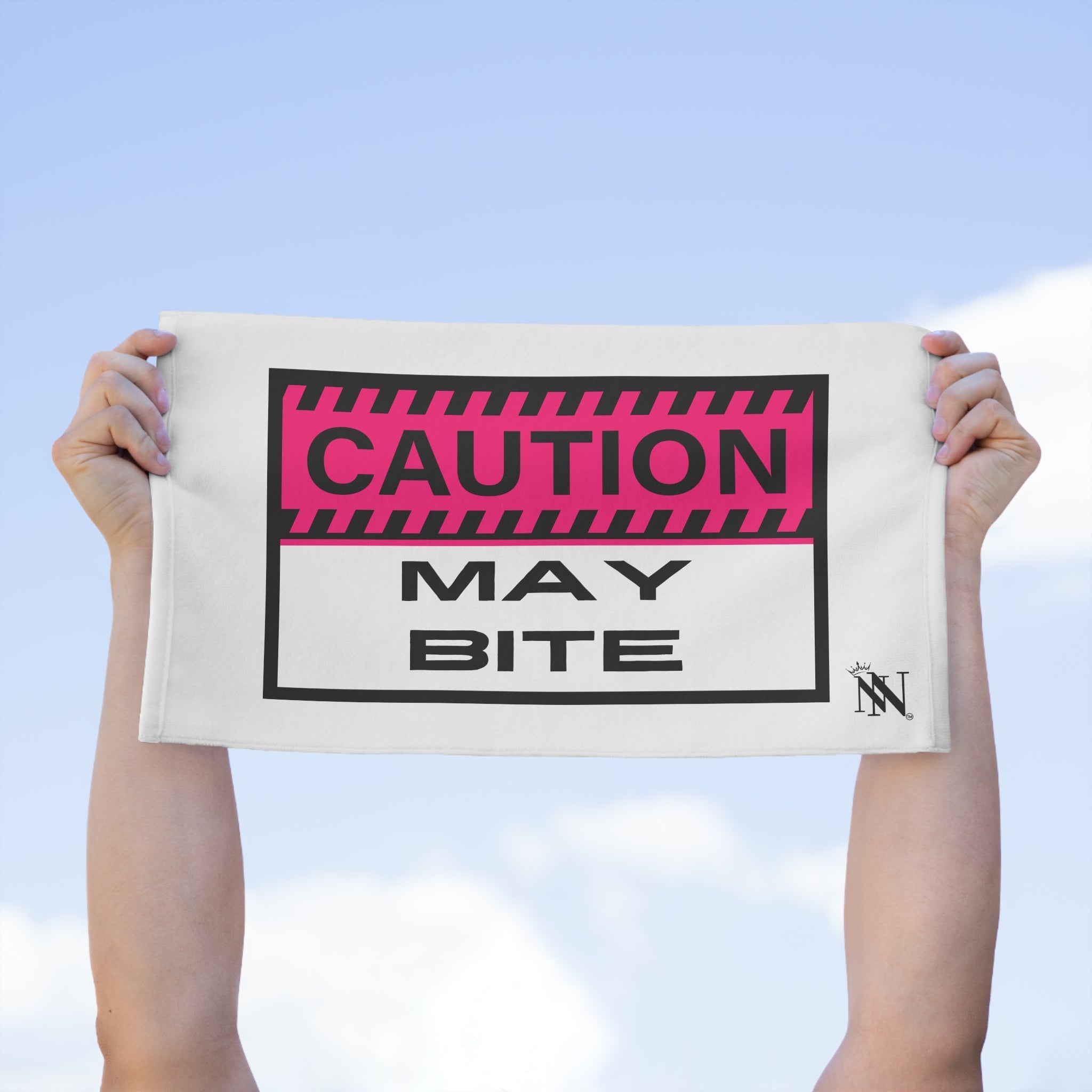 Caution: May Bite | Mix & Match Soft Fun-Flirty Lovers’ Towels