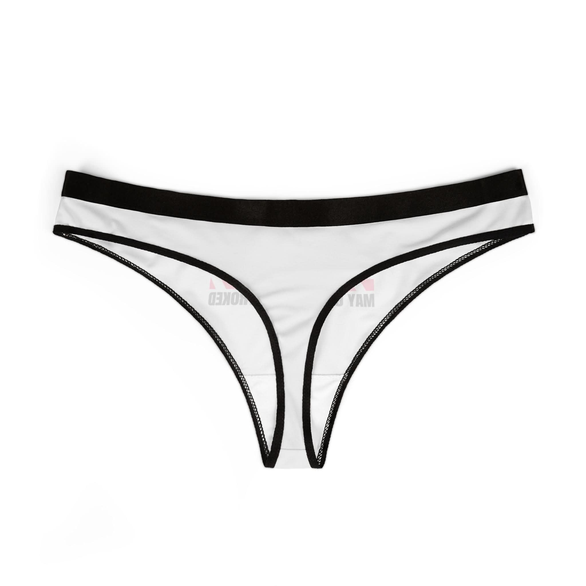 Caution May Cum When Stroked | Mix & Match Women’s Fun-Flirty Lovers’ Thongs