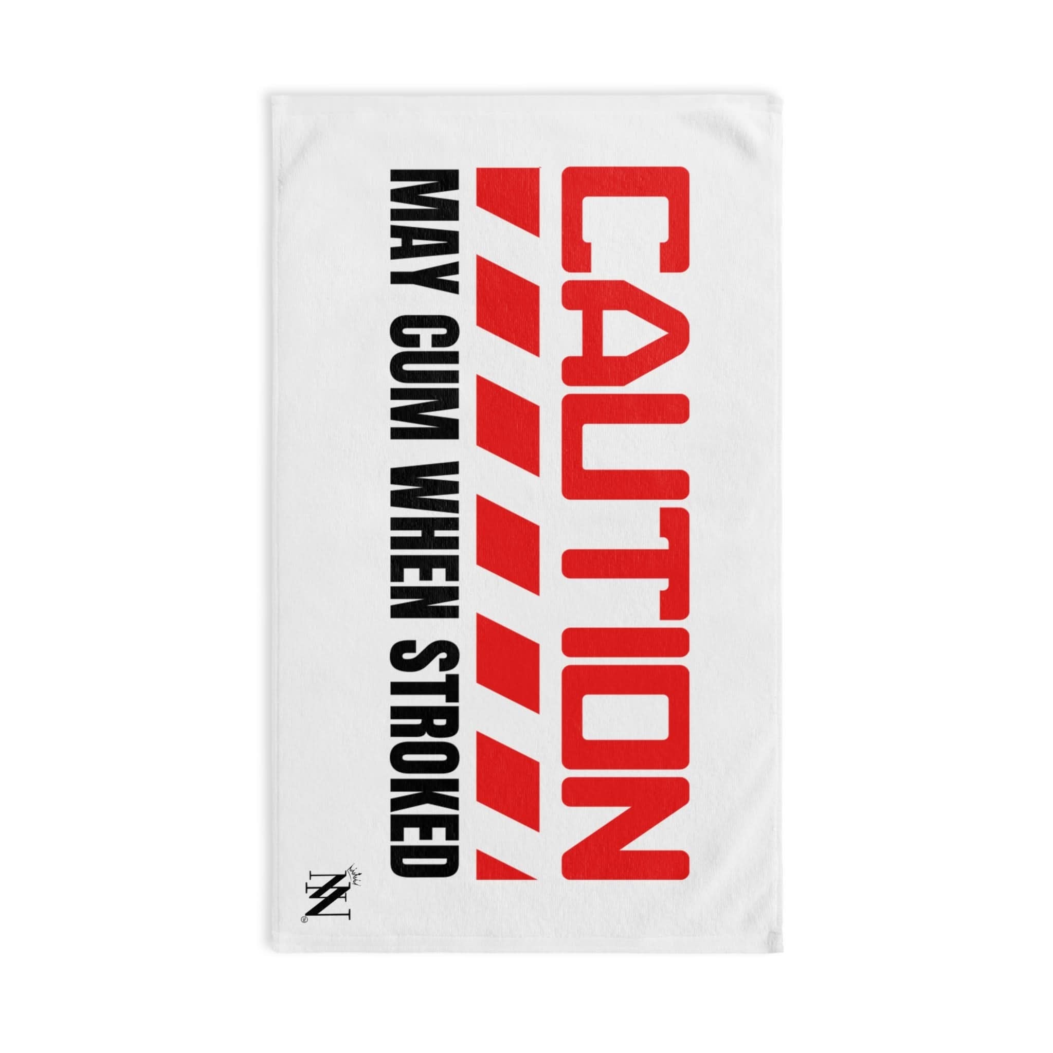 Caution May Cum When Stroked Red | Mix & Match Original Fun-Flirty Lovers’ Towels