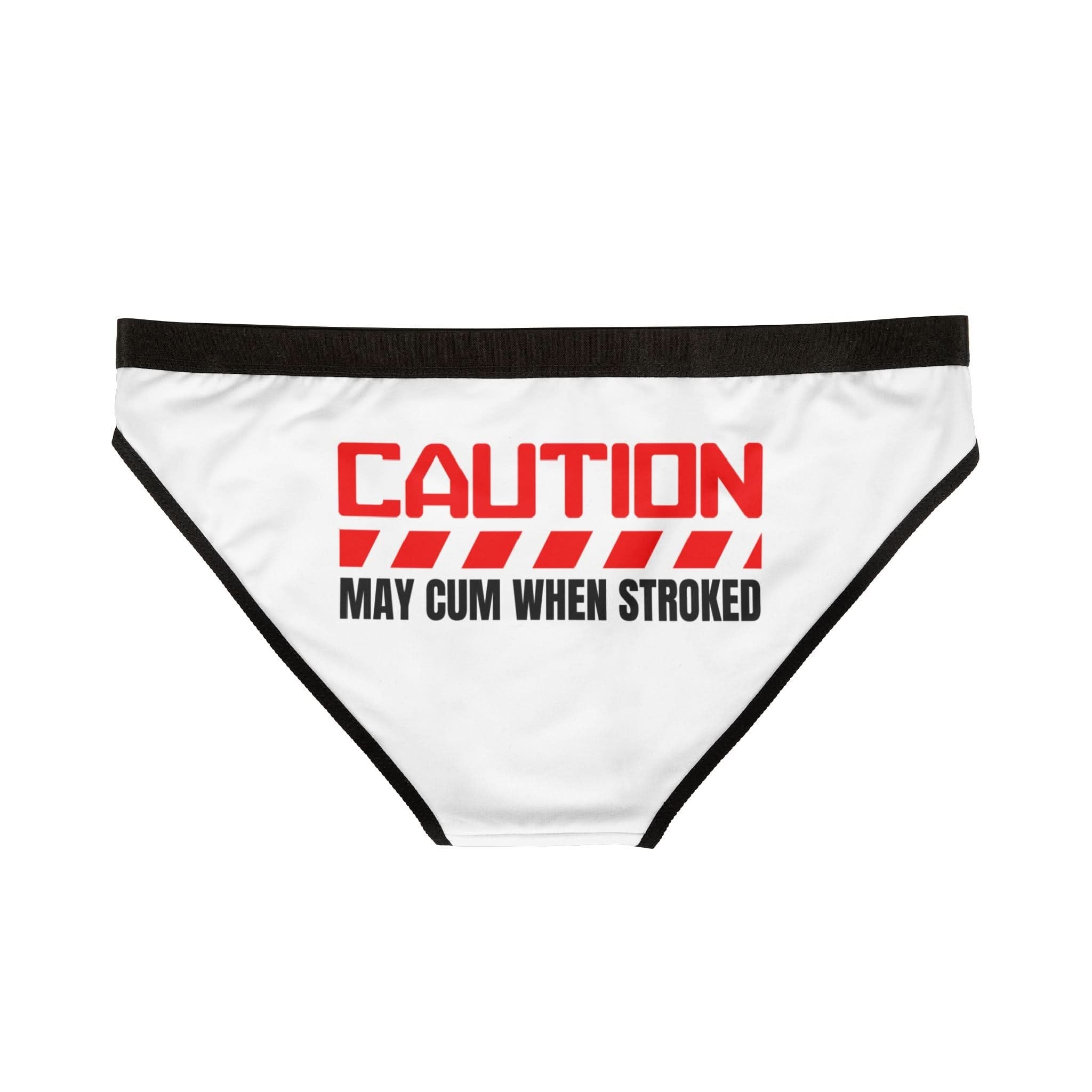 Caution May Cum When Stroked Red | Mix & Match Women’s Fun-Flirty Lovers’ Panties