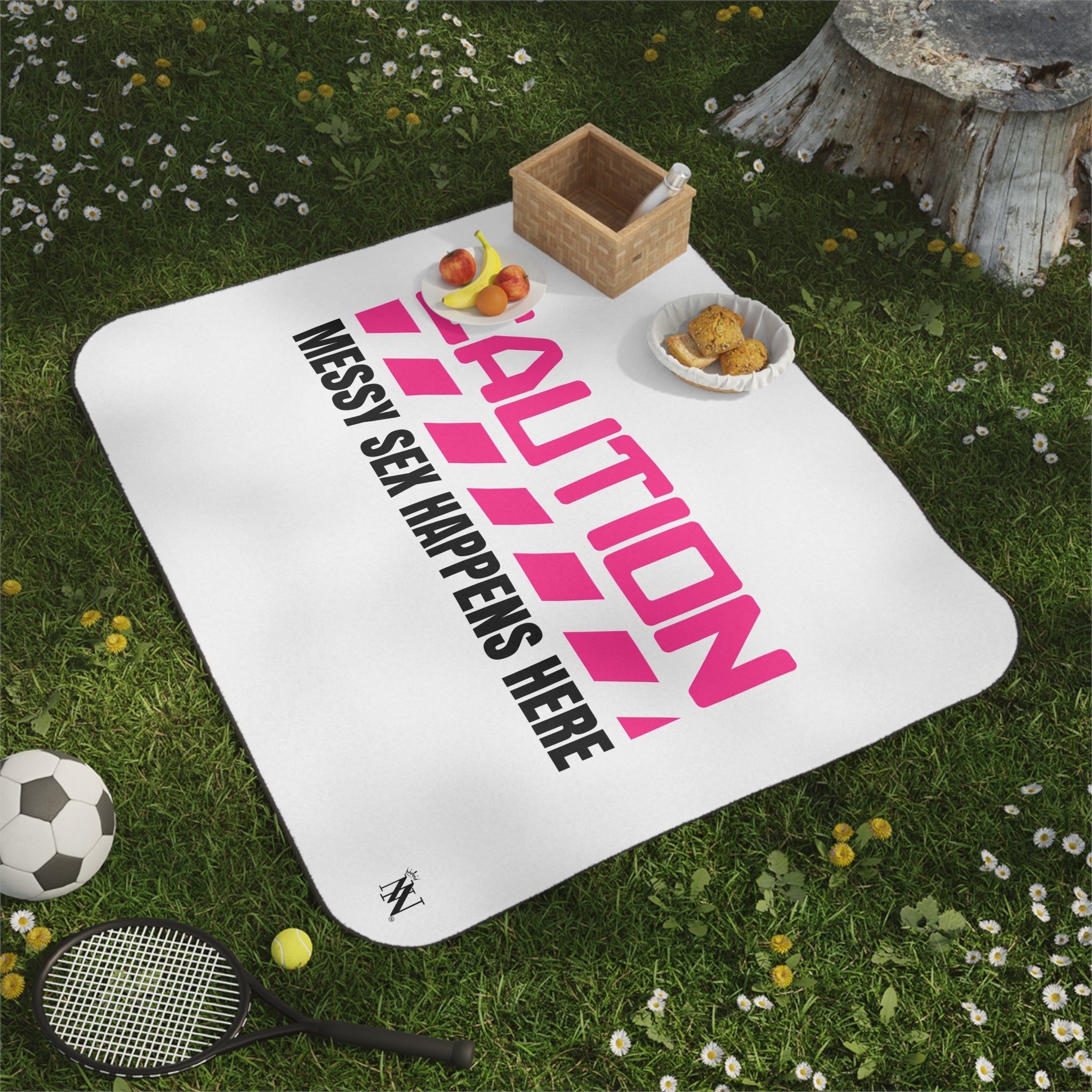 Caution: Messy Sex Happen Here | Mix Match Fun-Flirty Lovers’ Water-Resistant Blankets