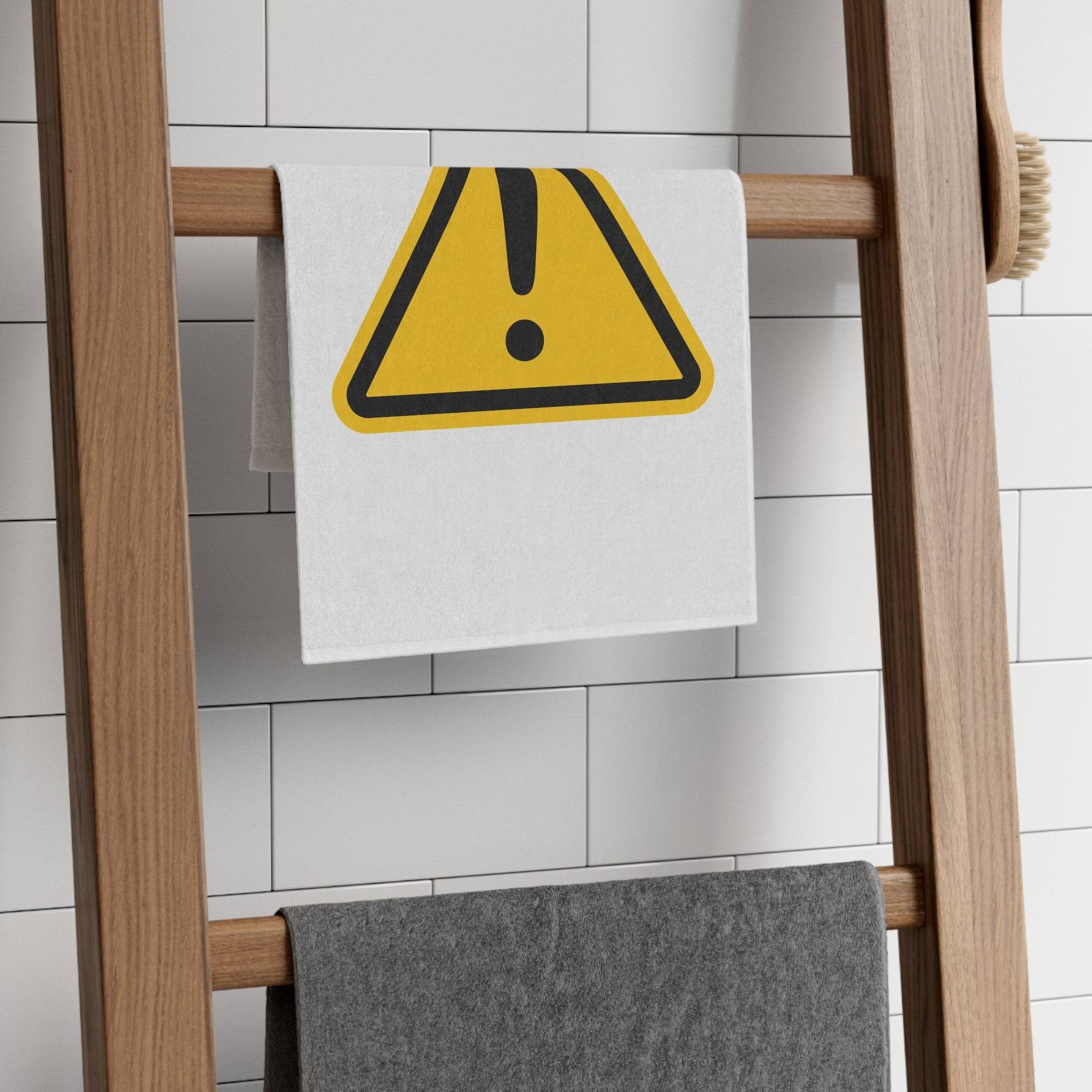 Caution Sign | Mix & Match Soft Fun-Flirty Lovers’ Towels
