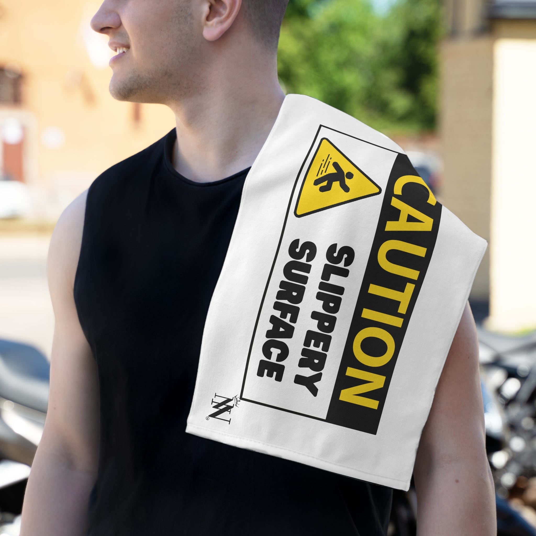 Caution: Slippery Surface | Mix & Match Soft Fun-Flirty Lovers’ Towels