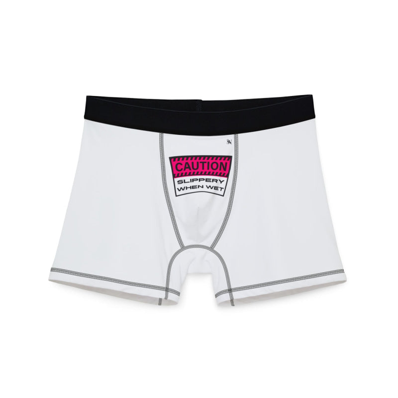 Caution Slippery When | Mix & Match Fun-Flirty Lovers’ Boxer Briefs