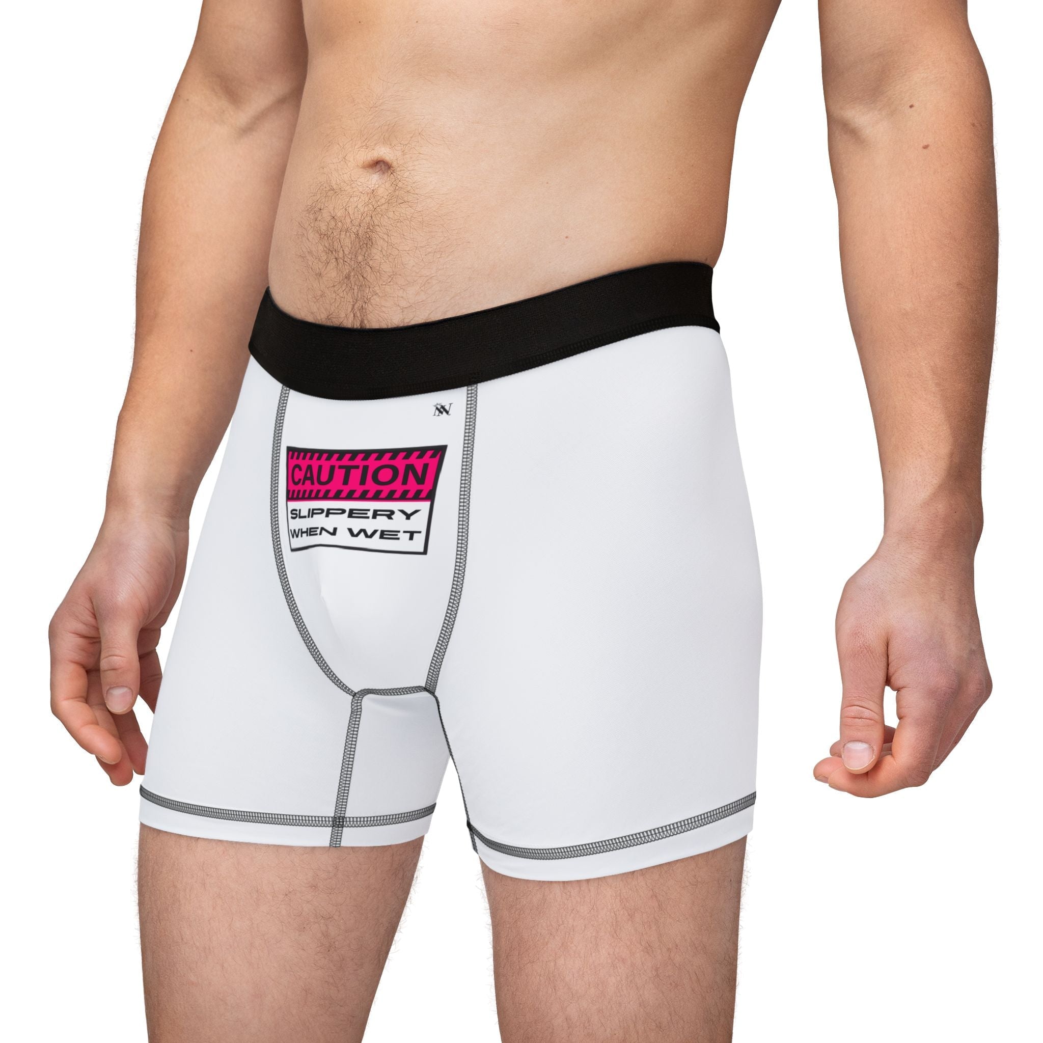 Caution Slippery When | Mix & Match Fun-Flirty Lovers’ Boxer Briefs