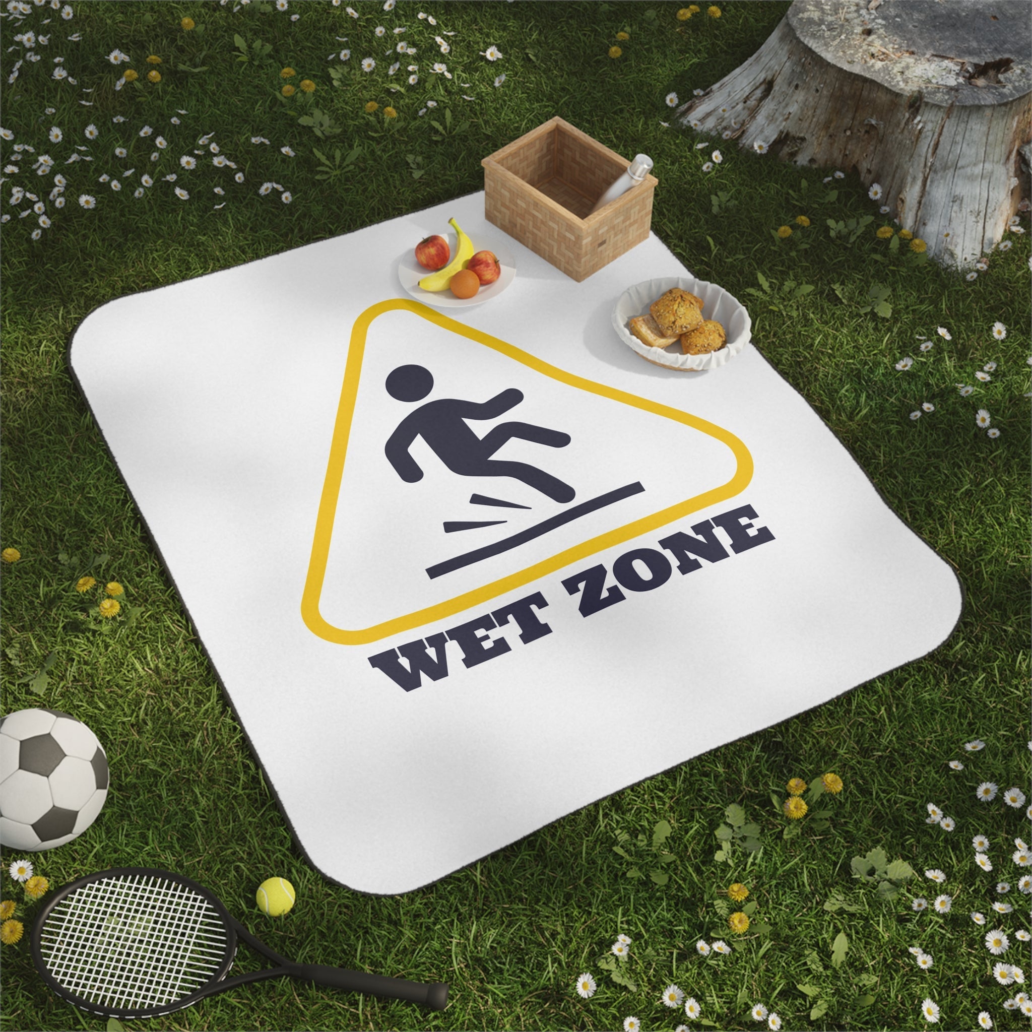 Caution: Wet Zone | Mix Match Fun-Flirty Lovers’ Water-Resistant Blankets