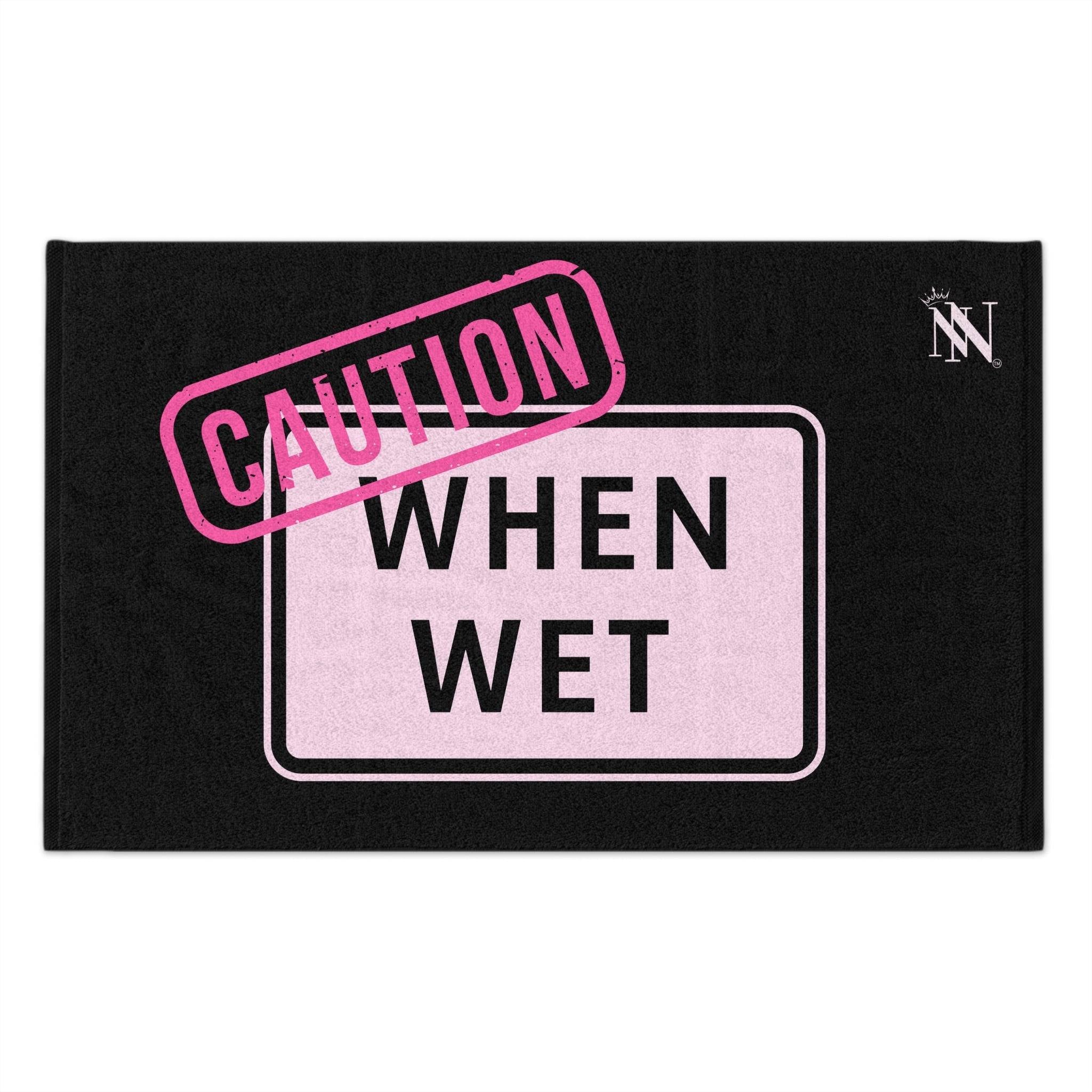 Caution When Wet Black Mix & Match Soft Sex Towels | Flirty Lovers’ Gifts