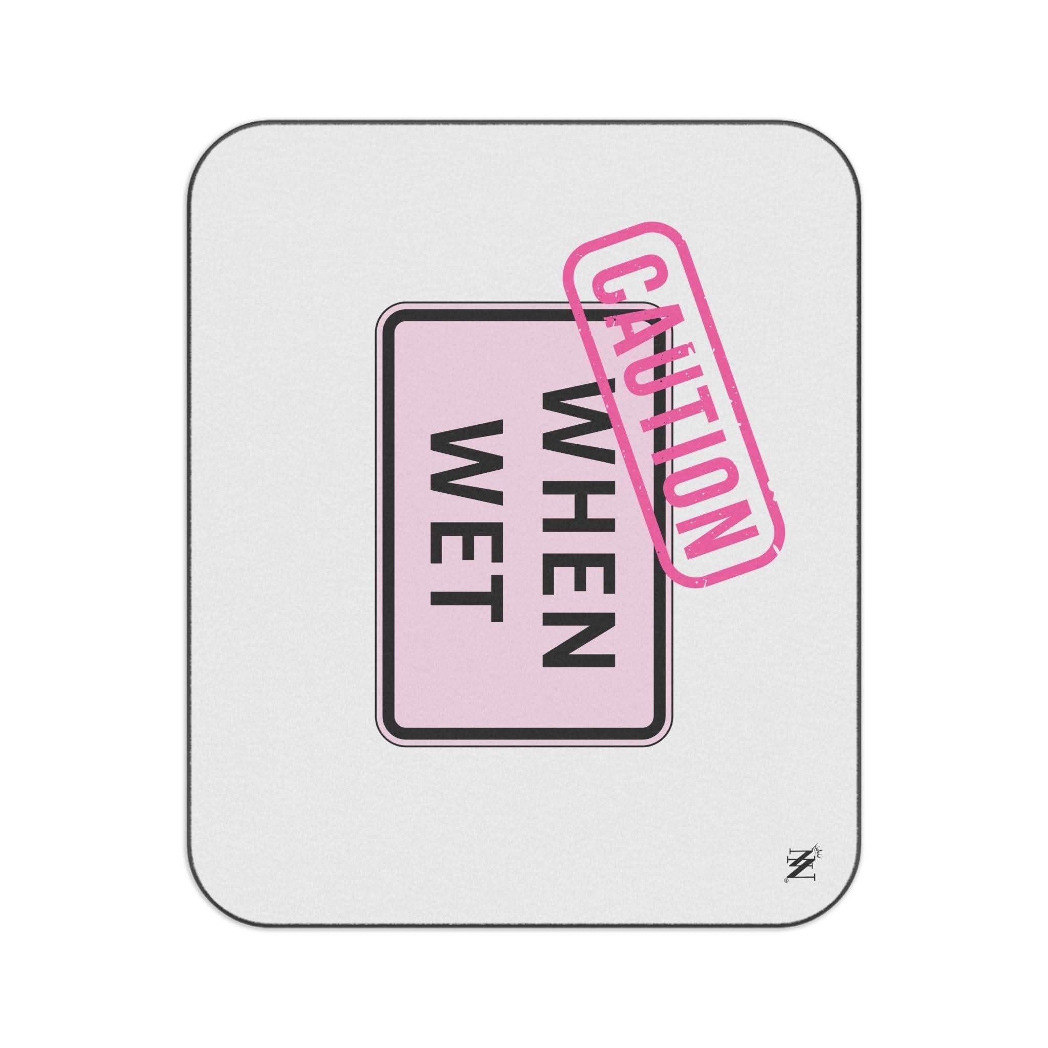 Caution When Wet | Mix Match Fun-Flirty Lovers’ Water-Resistant Blankets