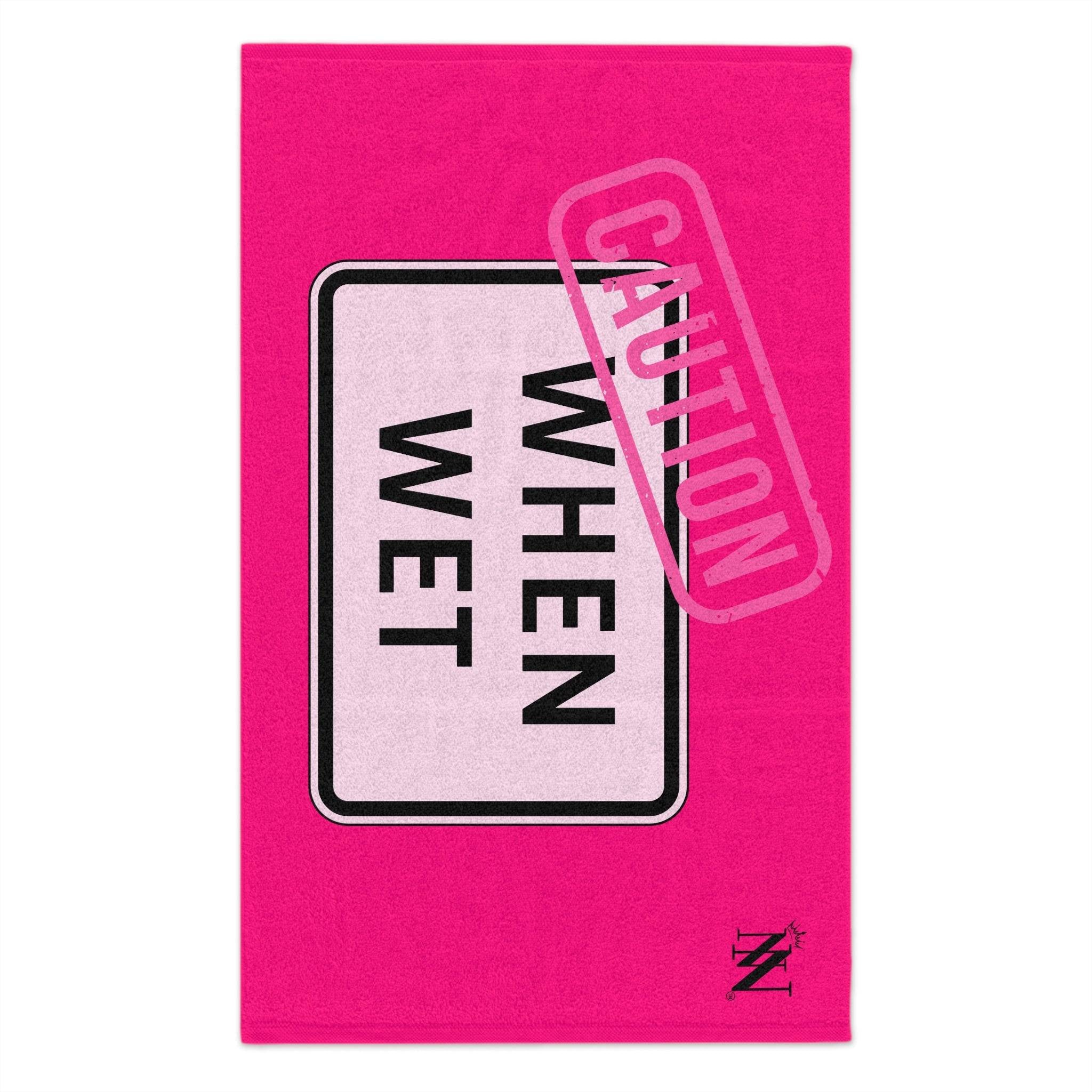 Caution When Wet Pink Mix & Match Soft Sex Towels | Flirty Loversâ Gifts