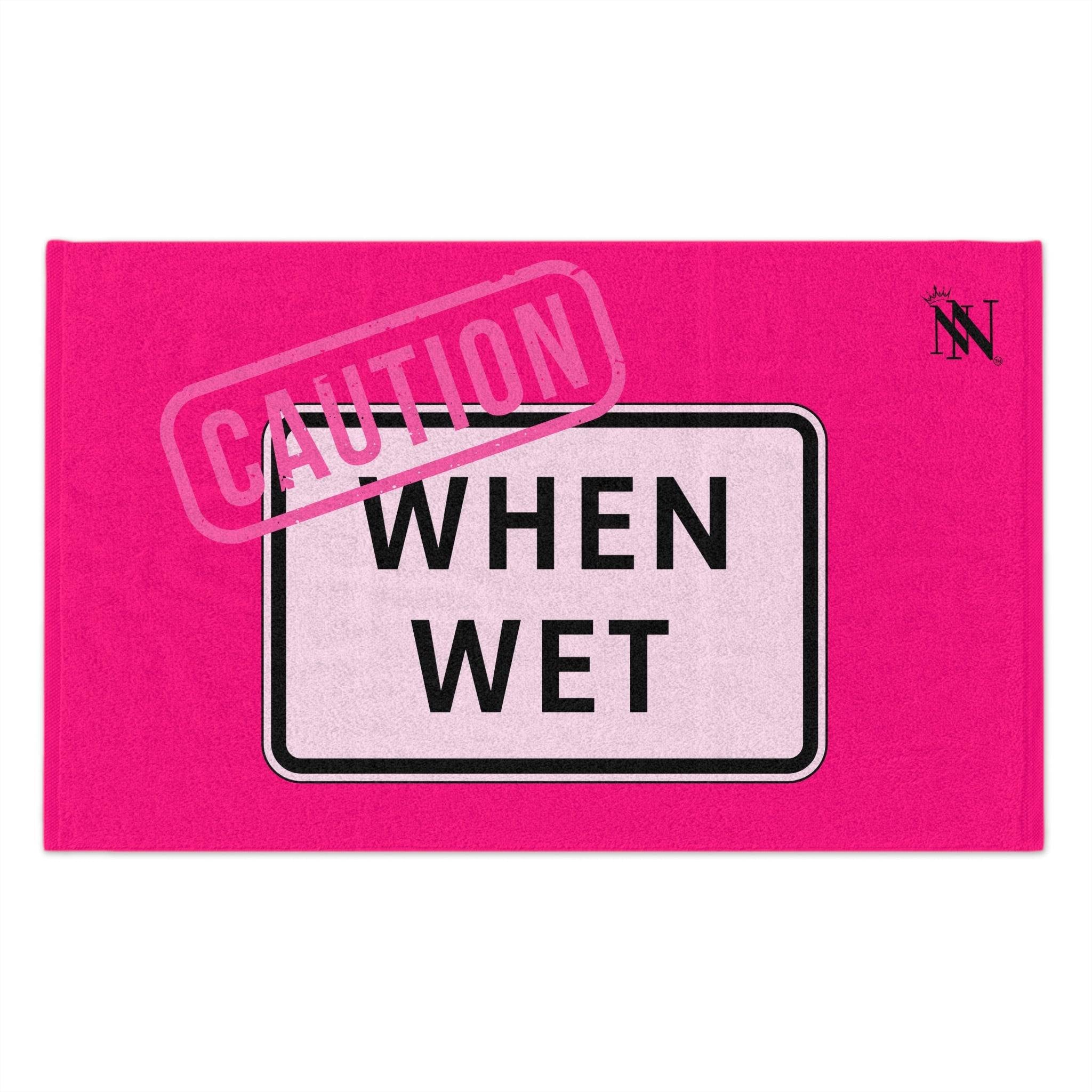 Caution When Wet Pink Mix & Match Soft Sex Towels | Flirty Loversâ Gifts