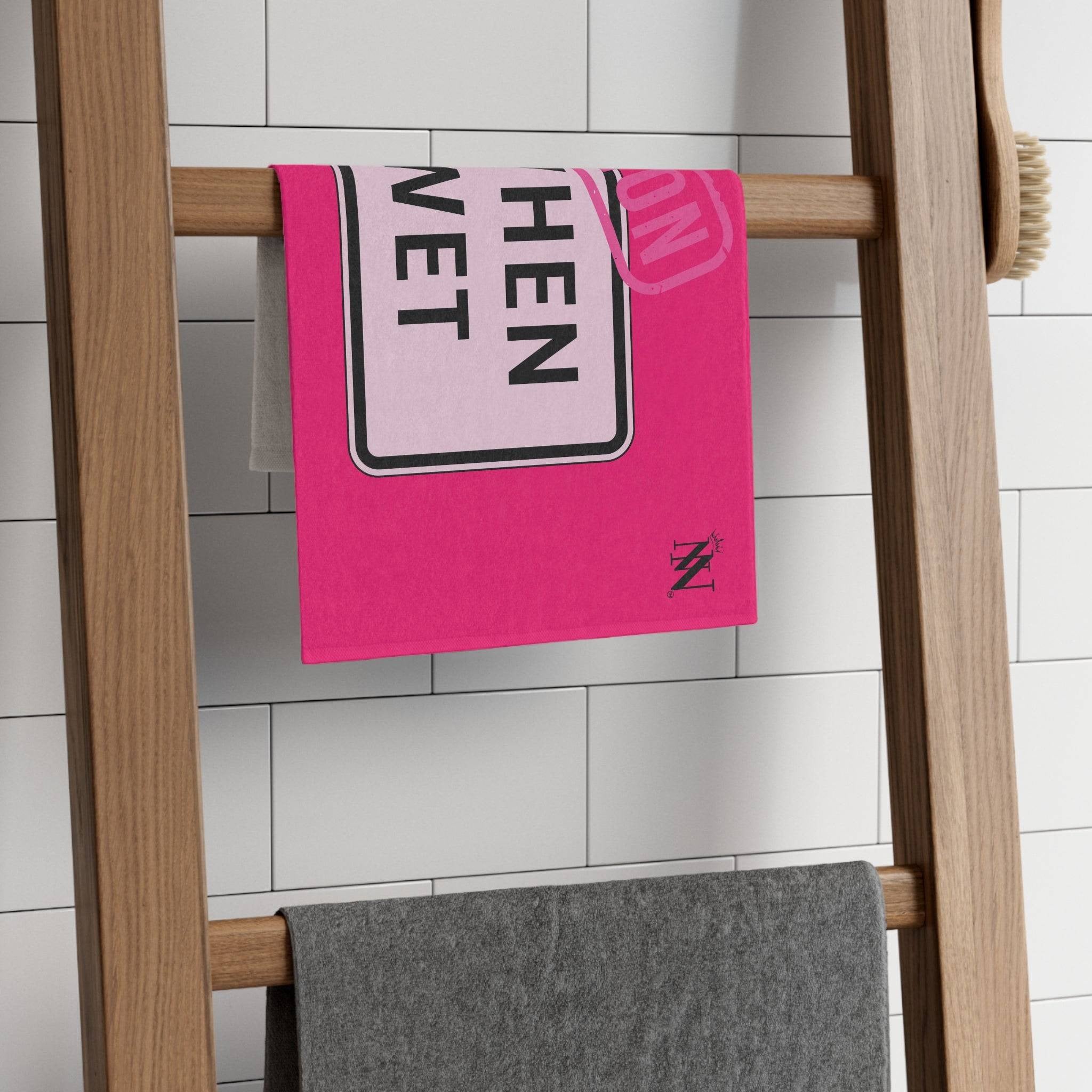 Caution When Wet Pink Mix & Match Soft Sex Towels | Flirty Loversâ Gifts