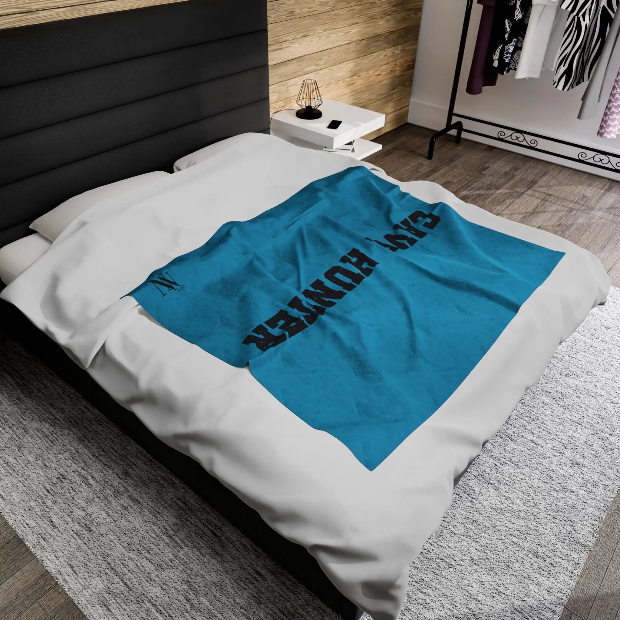 Cave Hunter Cum Squirt Sex Blanket Teal