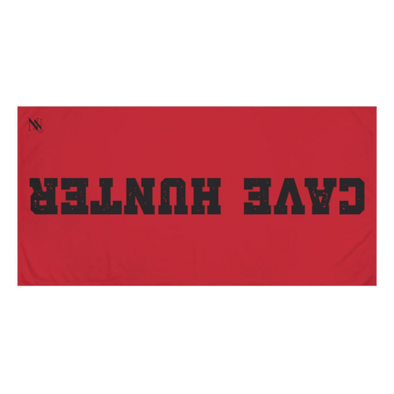 Cave Hunter Red | Mix & Match XL Fun-Flirty Lovers’ Towels