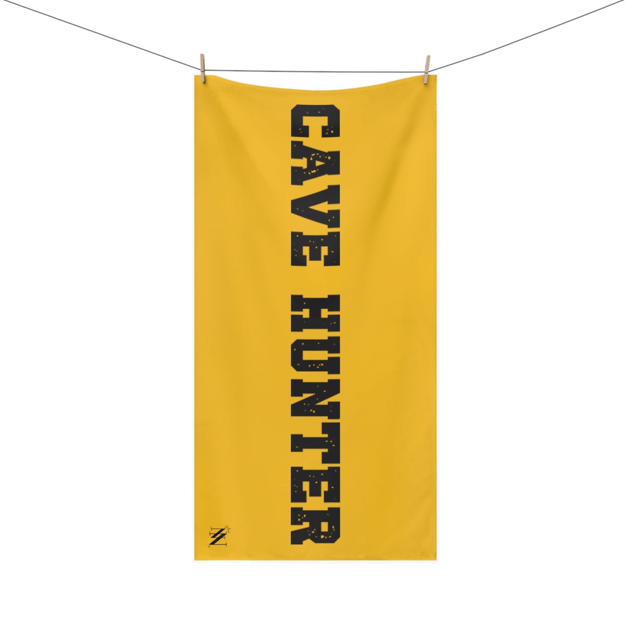 Cave Hunter XXL Cum Beach Towel Yellow