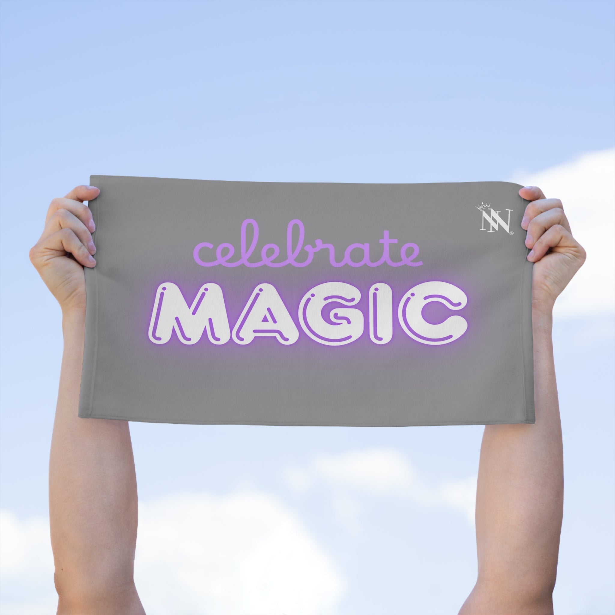 Celebrate Magic Grey | Mix & Match Soft Fun-Flirty Lovers’ Towels