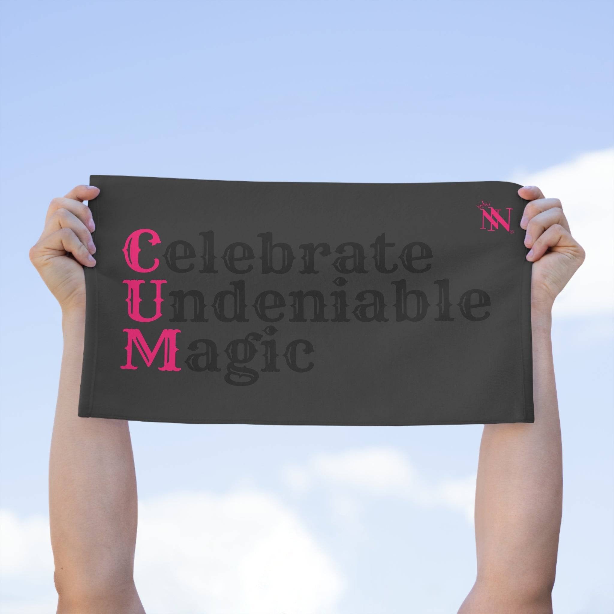 Celebrate Undeniable Magic Dark Grey | Mix & Match Soft Fun-Flirty Lovers’ Towels