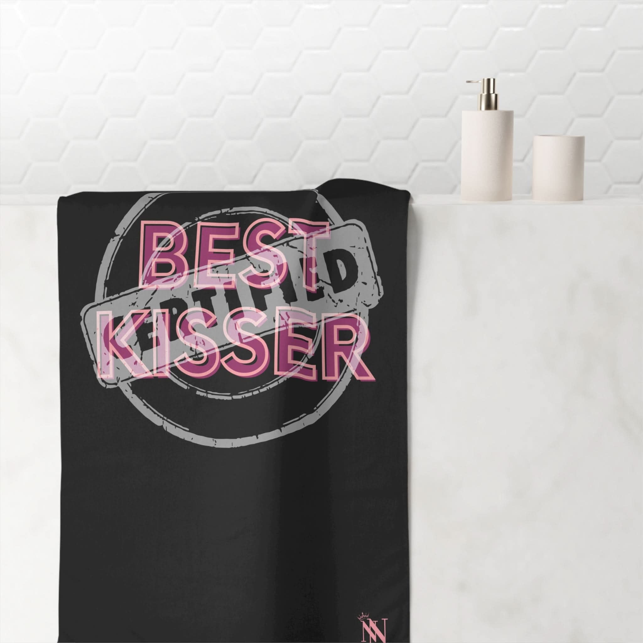 Certified: Best Kisser | Mix & Match Naughty XL Fun-Flirty Lovers’ Towels