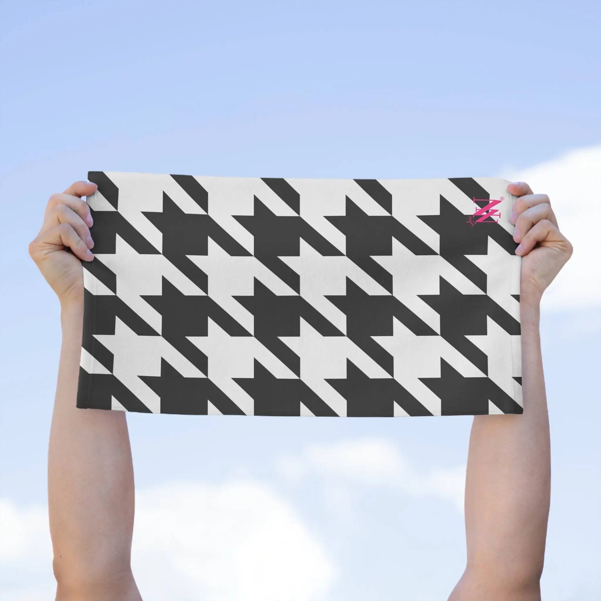 Checkered Past Star | Mix & Match Soft Fun-Flirty Lovers’ Towels