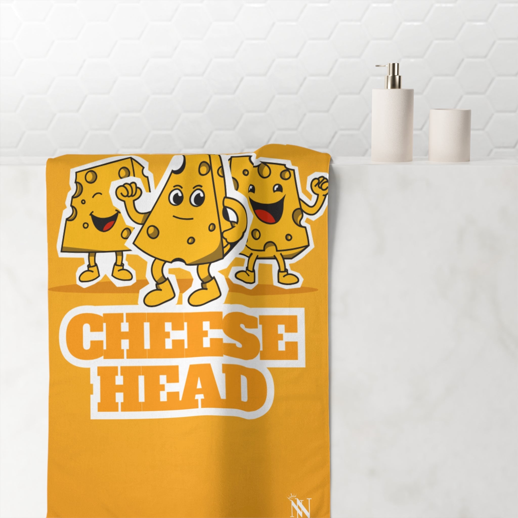 Cheese Head Love | Mix & Match XL Fun-Flirty Lovers’ Towels