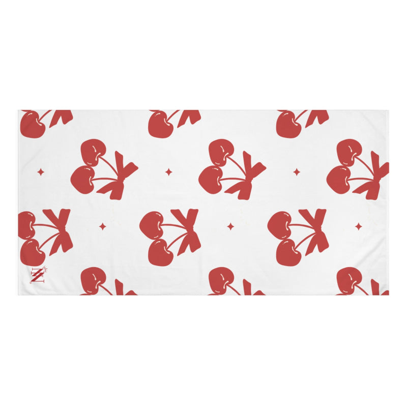 Cherry Hearts Pattern | Mix & Match XL Fun-Flirty Lovers’ Towels