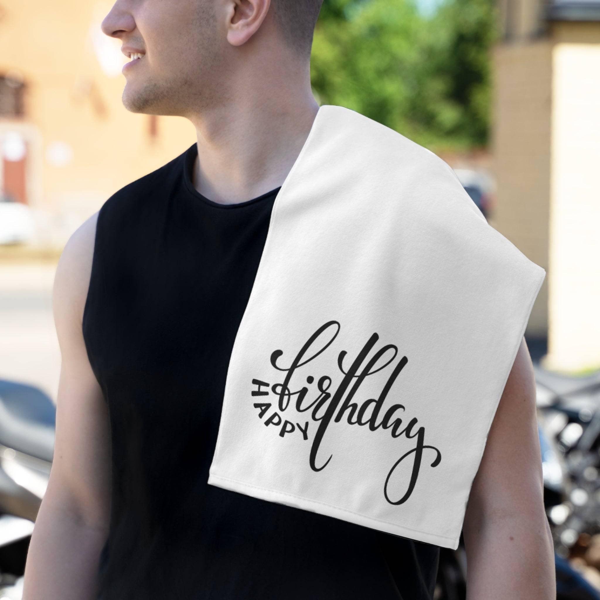 Classic Happy Birthday | Mix & Match Soft Fun-Flirty Lovers’ Towels