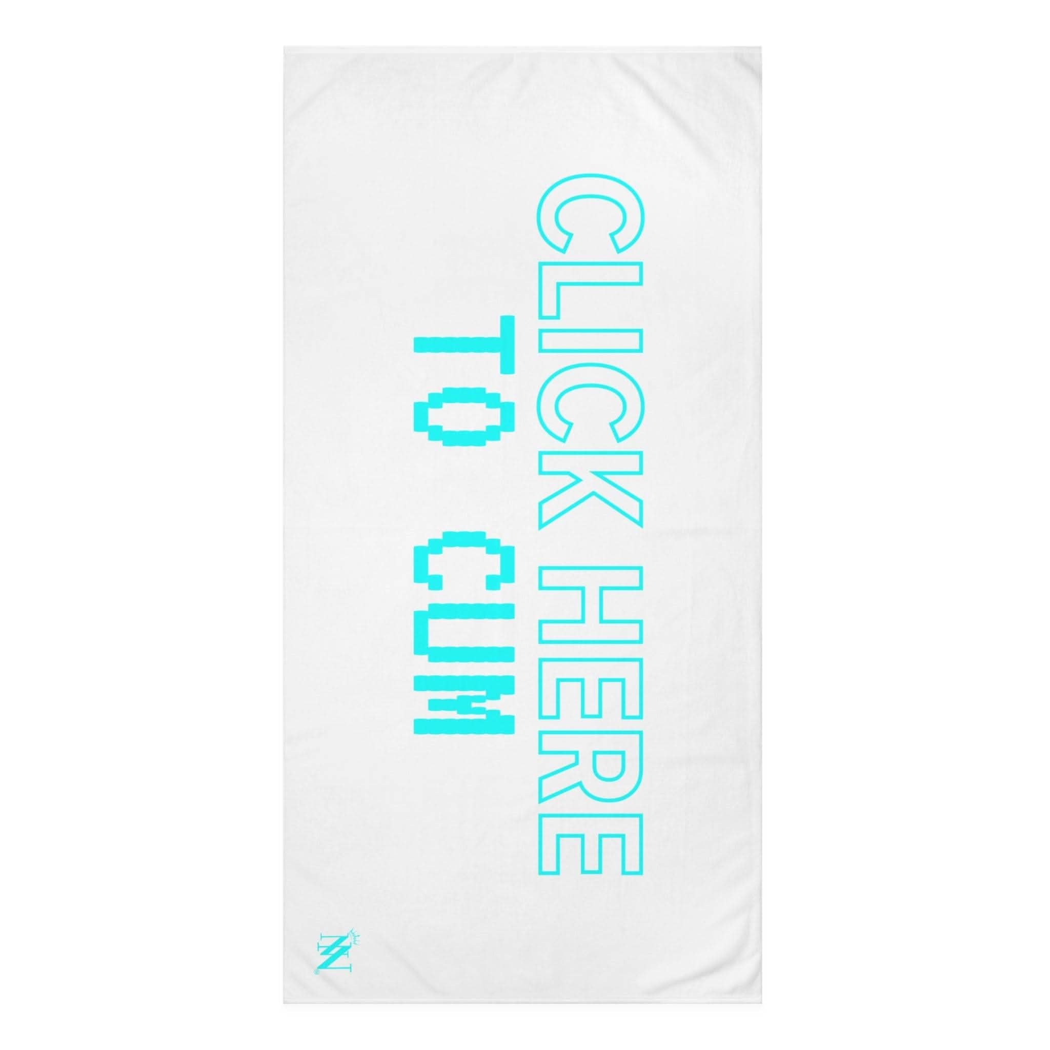 Click Here To Cum | Mix & Match Naughty XL Fun-Flirty Lovers’ Towels