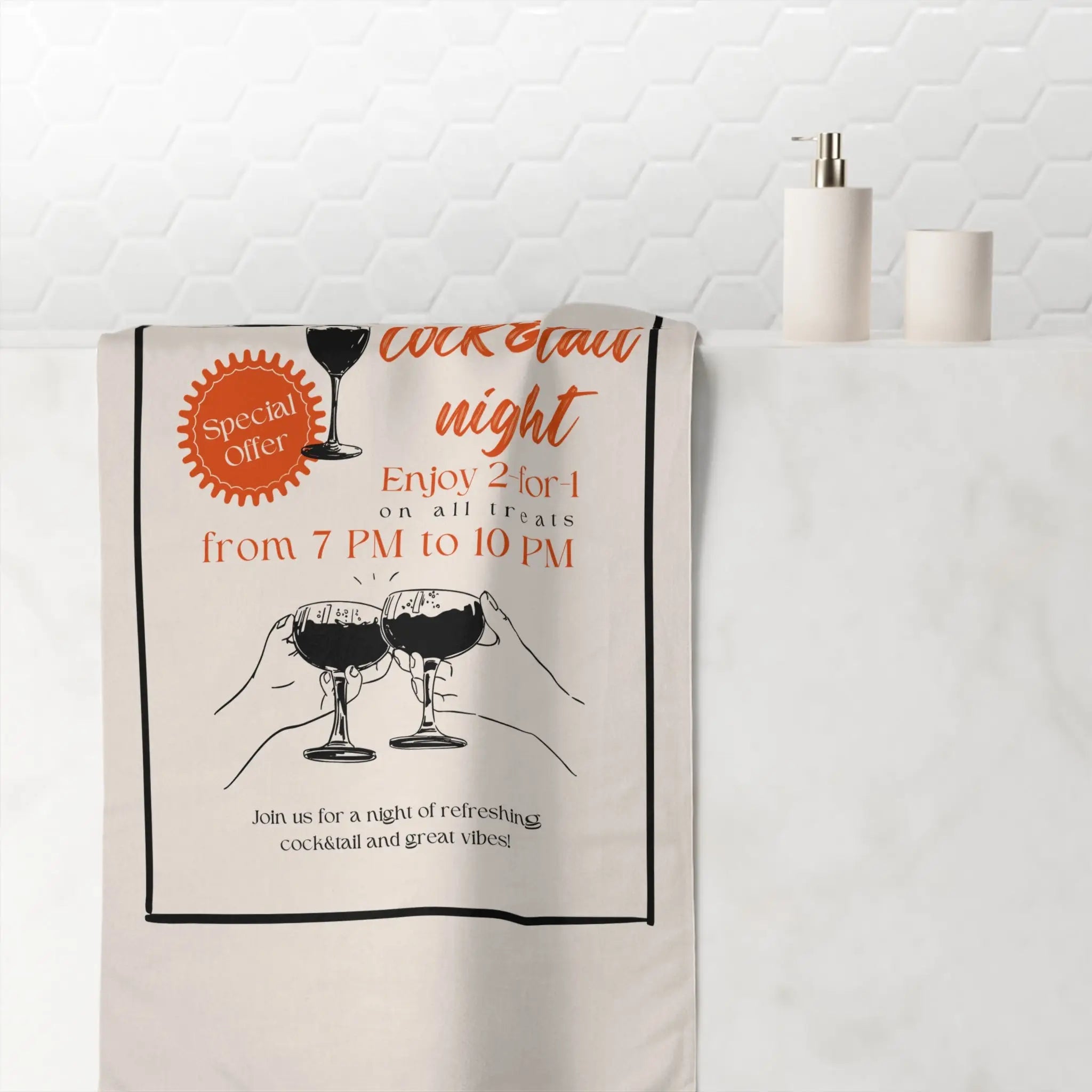 Cock & Tail Night | Mix & Match XL Fun-Flirty Loversβ Towels