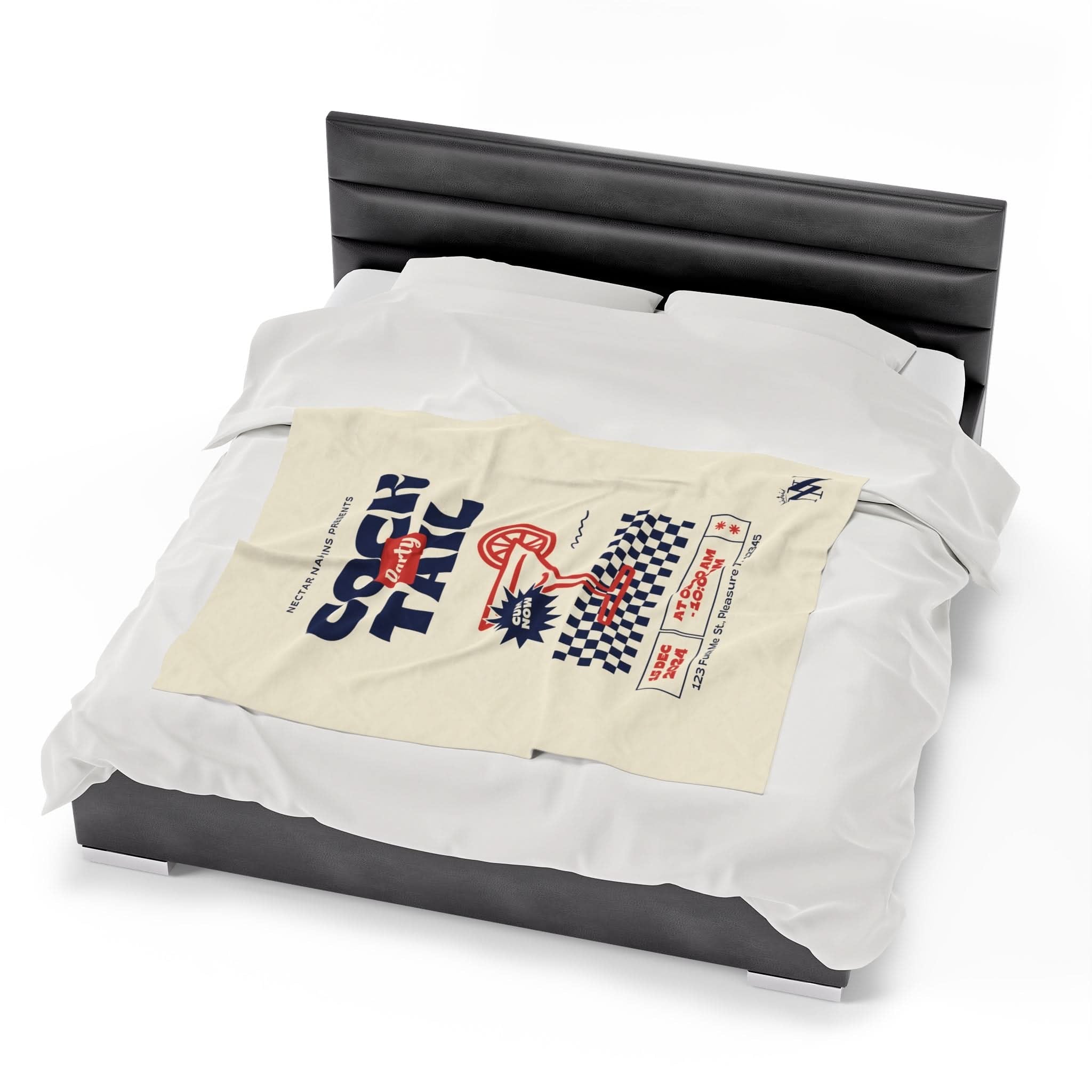 Cock Tail Party | Mix & Match Fun-Flirty Lovers’ Blankets