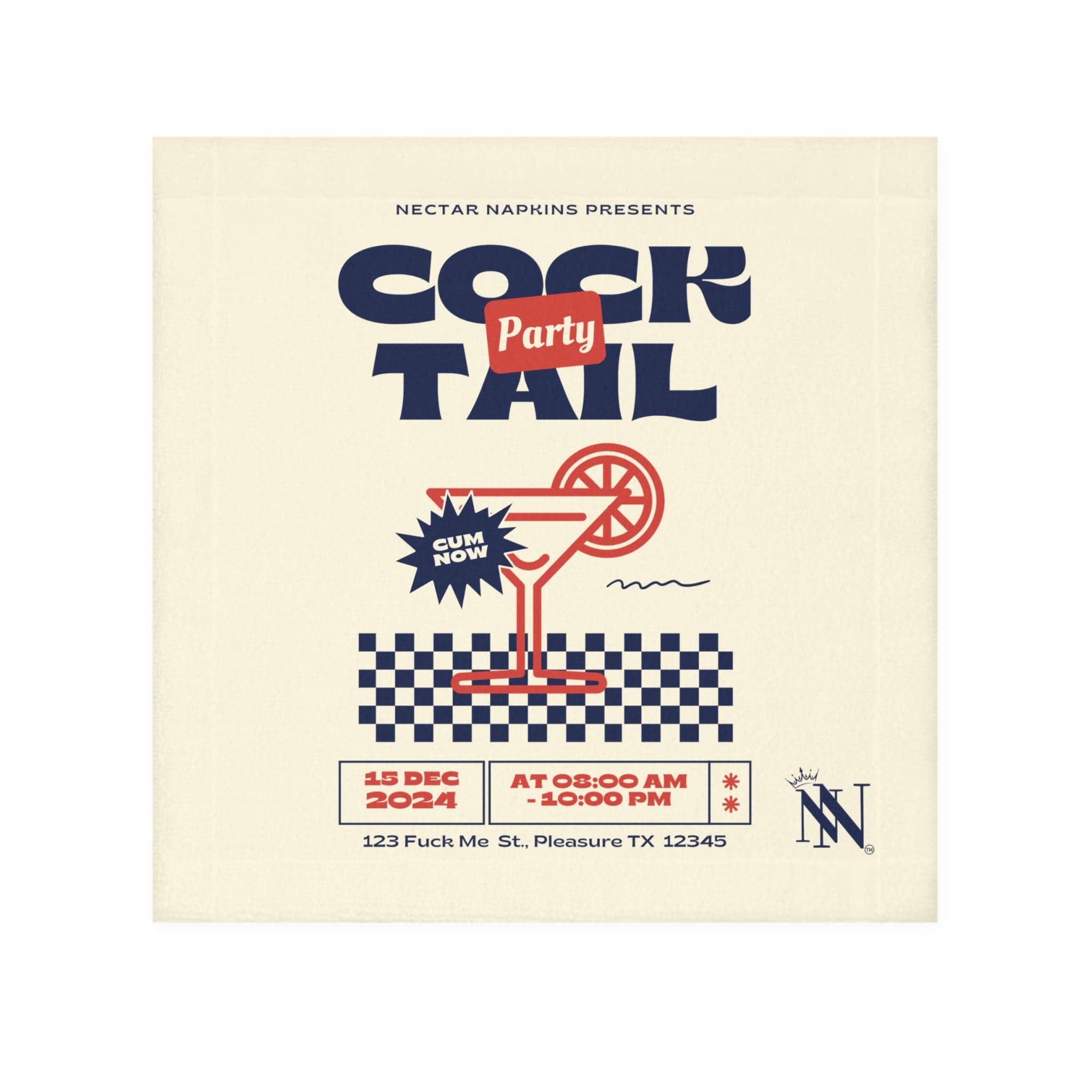 Cock Tail Party | Mix & Match Lils’ Fun-Flirty Lovers’ Towels