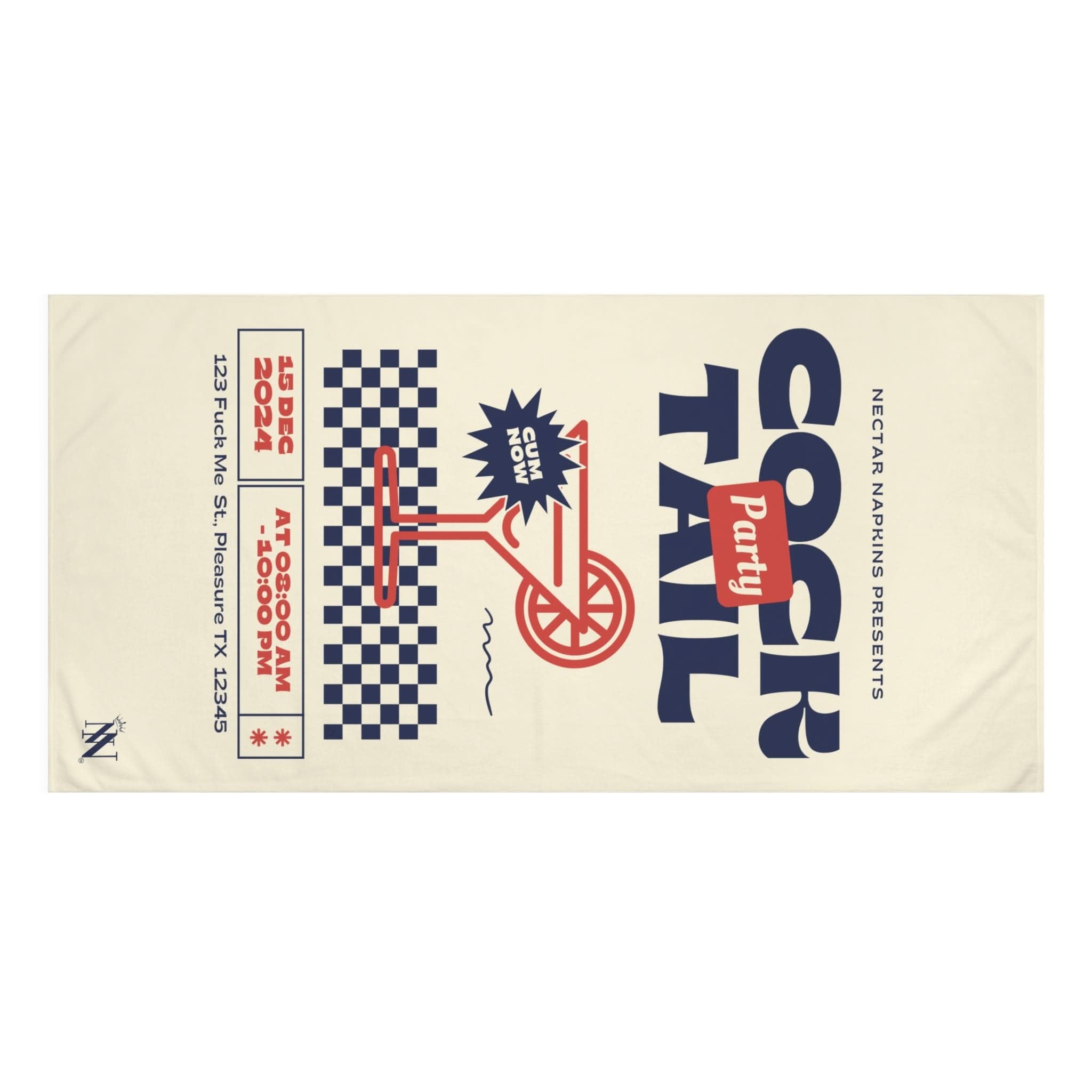 Cock Tail Party | Mix & Match Naughty XL Fun-Flirty Lovers’ Towels