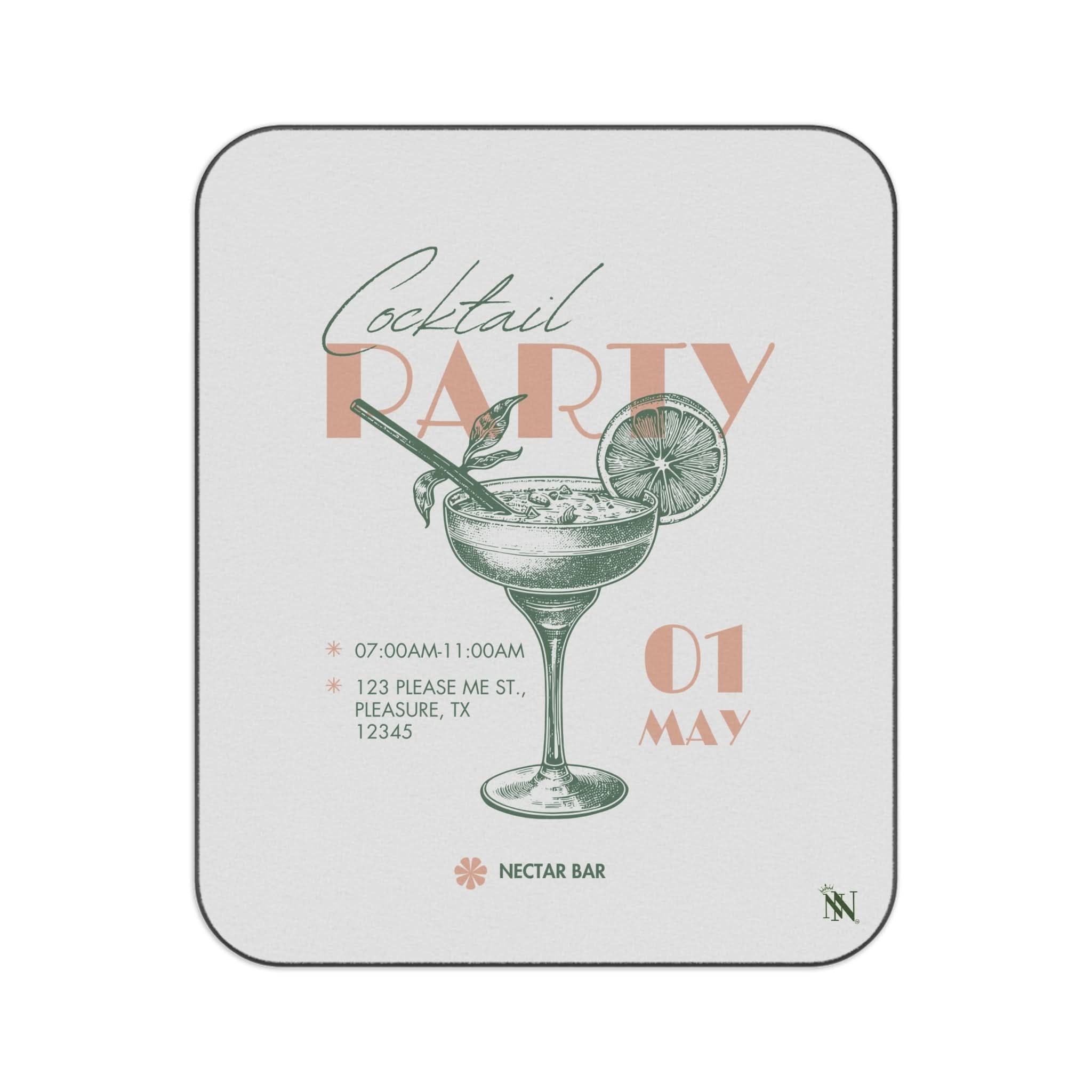 Cocktail Party | Mix Match Fun-Flirty Lovers’ Water-Resistant Blankets