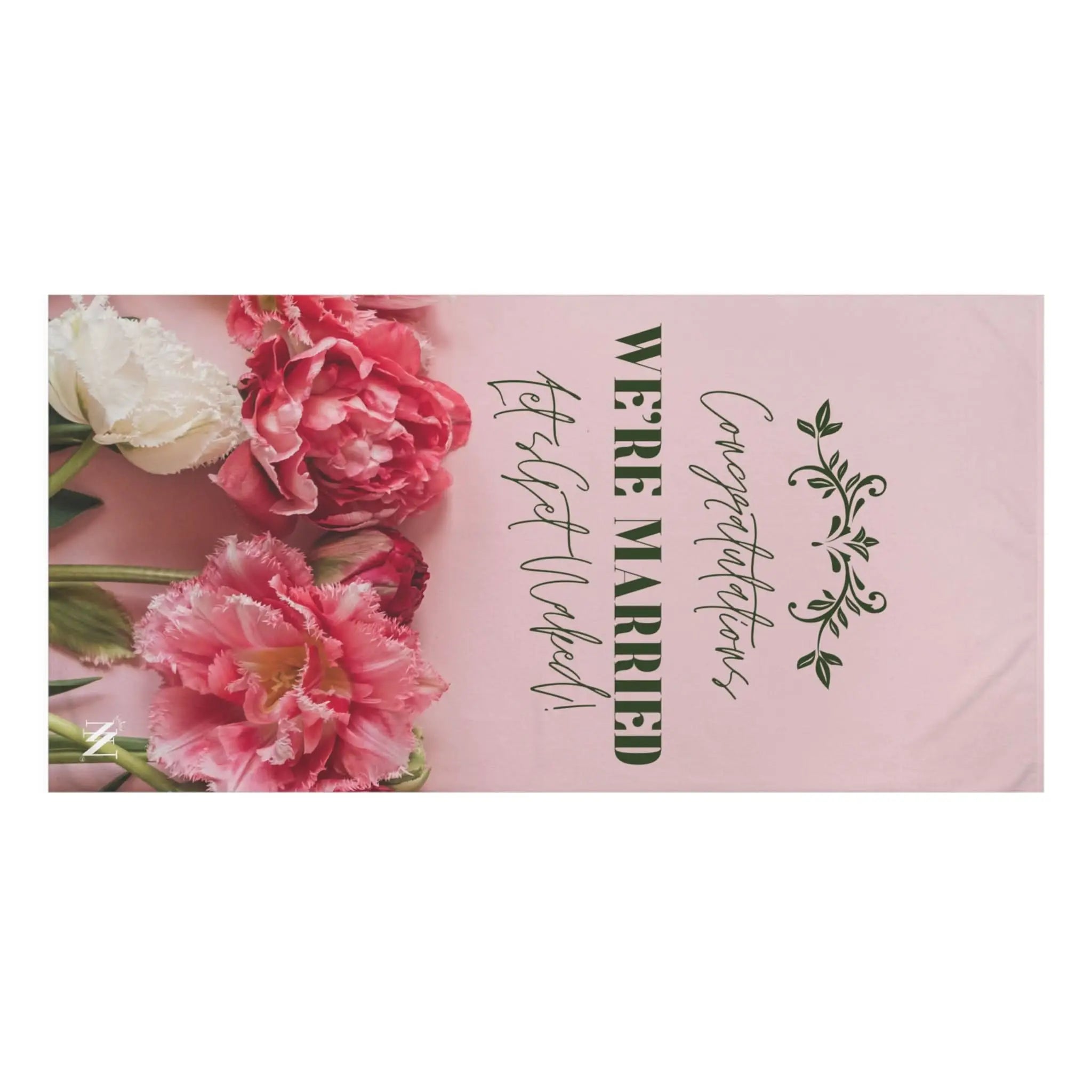 Congratulations We’re Married | Mix & Match Naughty XL Fun-Flirty Lovers’ Towels