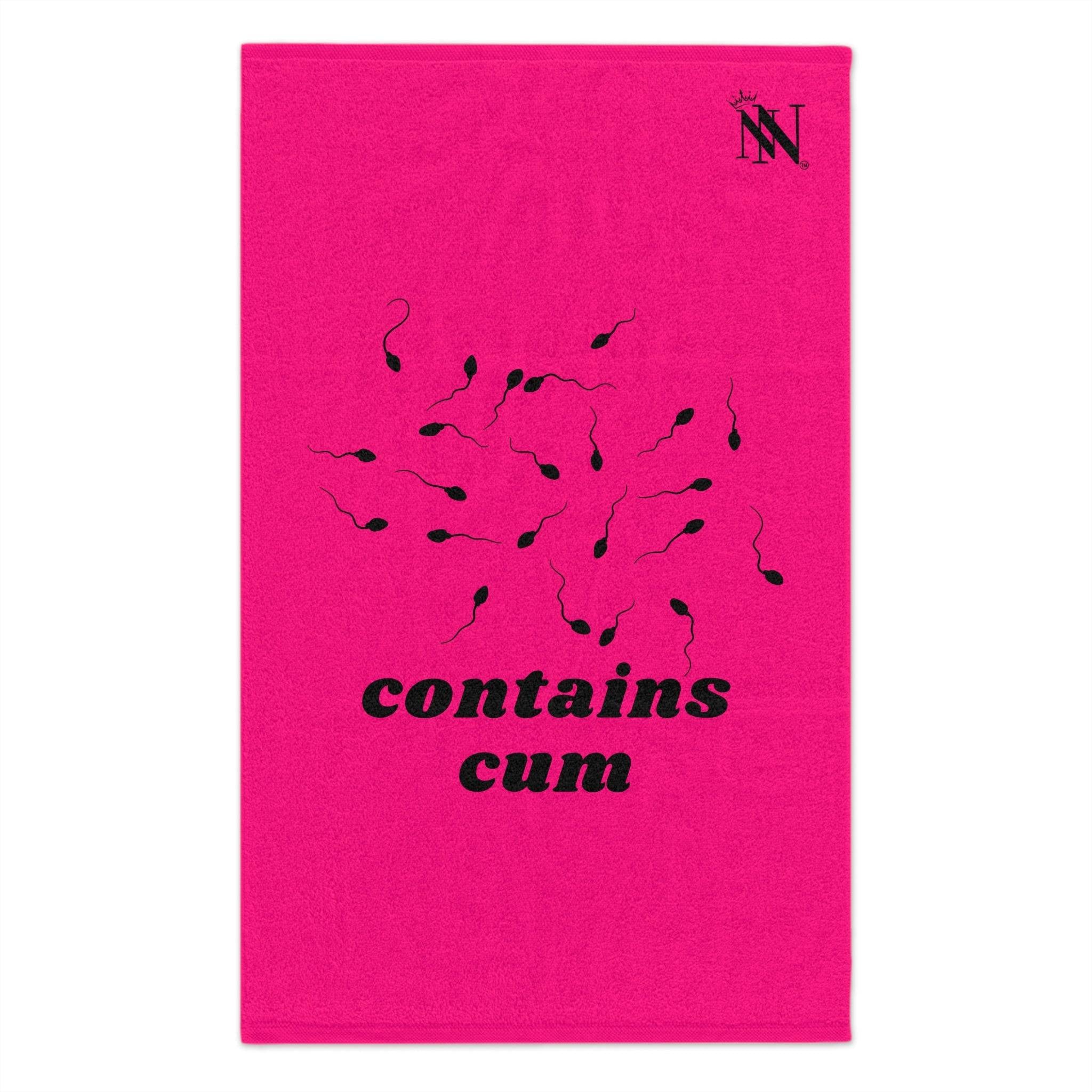 Contains Cum Pink | Mix & Match Soft Sex Towels | Flirty Loversâ Gifts