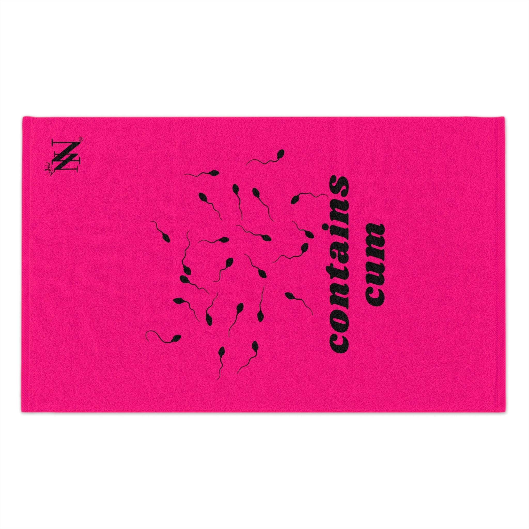 Contains Cum Pink | Mix & Match Soft Sex Towels | Flirty Loversâ Gifts