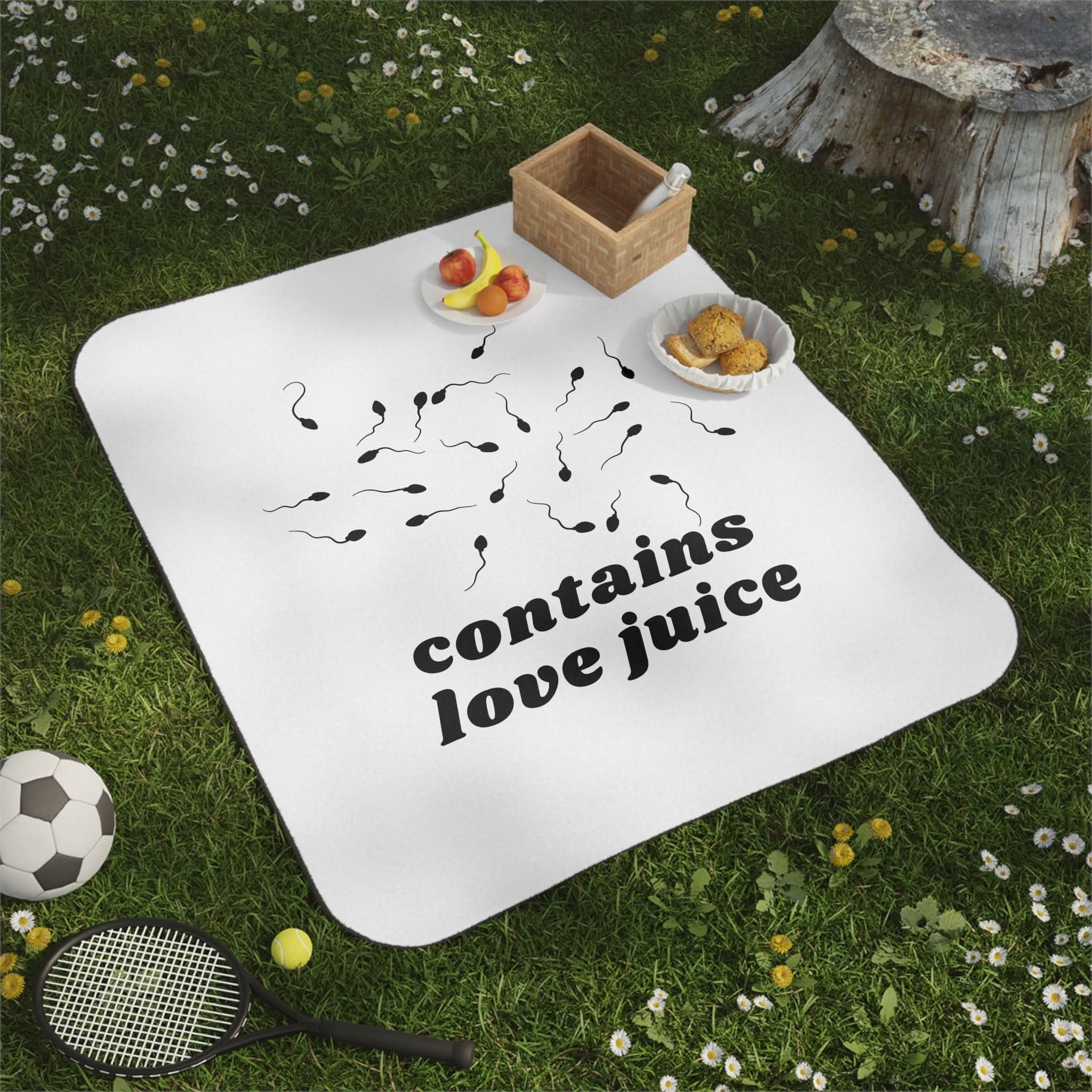 Contains Love Juice | Mix Match Fun-Flirty Lovers’ Water-Resistant Blankets