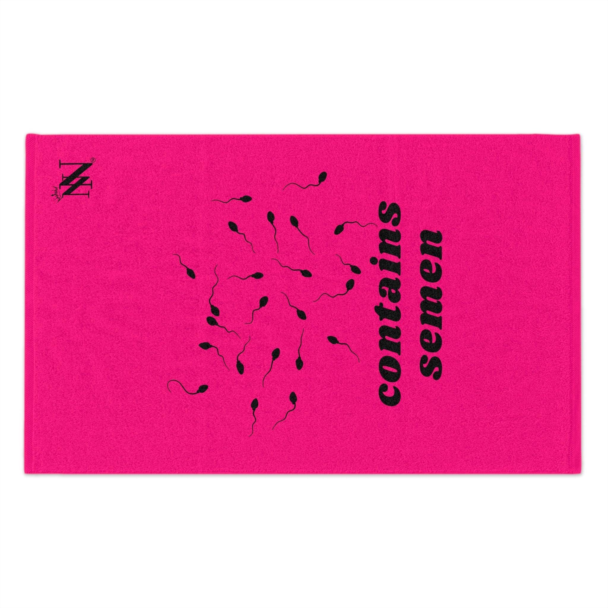 Contains Semen Pink | Mix & Match Soft Sex Towels | Flirty Lovers’ Gifts