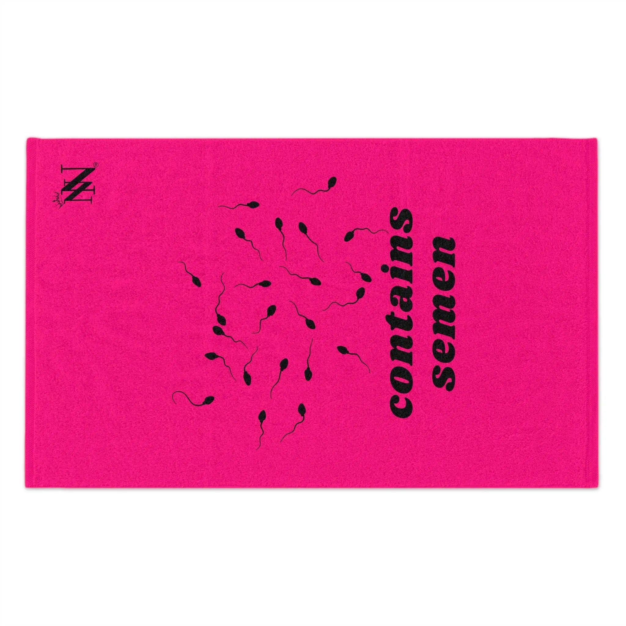 Contains Semen Pink | Mix & Match Soft Sex Towels | Flirty Lovers’ Gifts