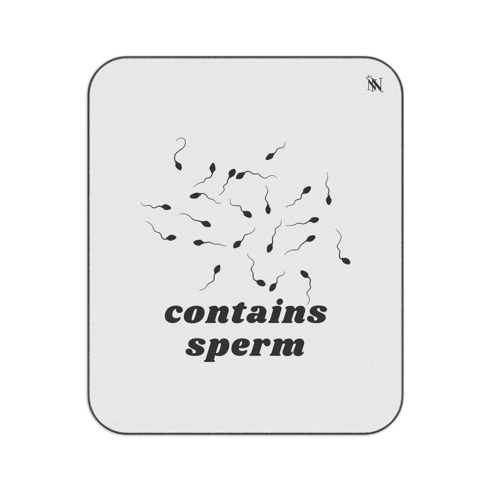 Contains Sperm | Mix Match Fun-Flirty Lovers’ Water-Resistant Blankets