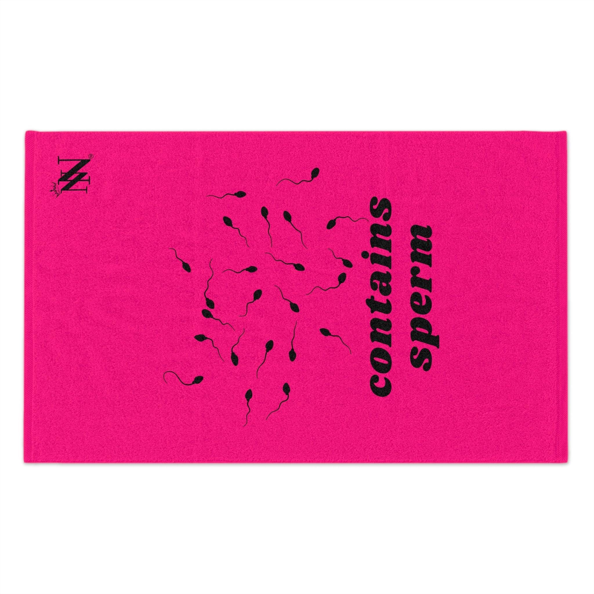 Contains Sperm Pink | Mix & Match Soft Sex Towels | Flirty Loversâ Gifts